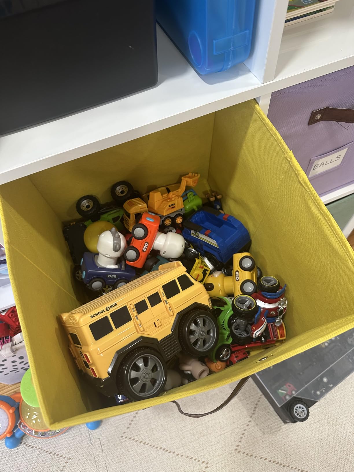 DECOMOMO Storage Bins, Cube Storage Bin with Labels | 10.5