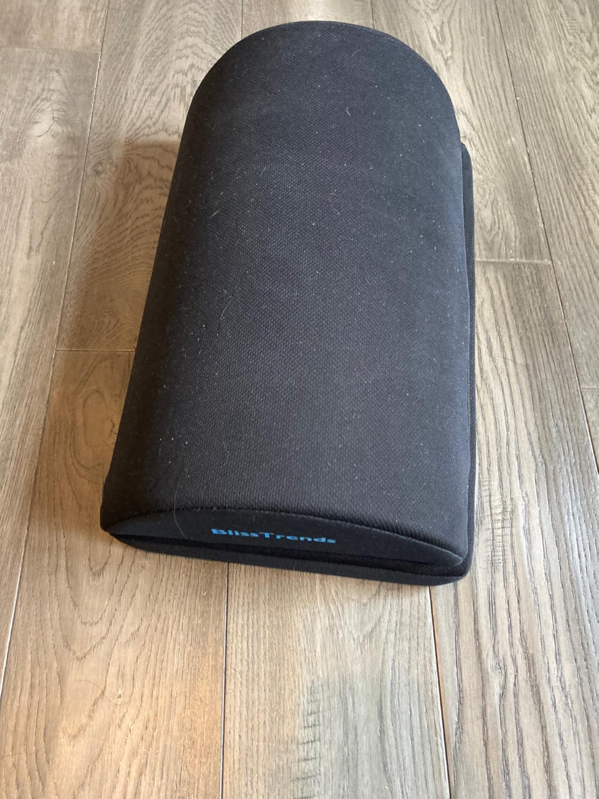BlissTrends Foot Rest Under Desk, Foot Stool with 2 Adjustable Heights | Comfortable Footrest with Washable Cover for Car,Home and Office to Relieve Back,Lumbar,Knee Pain(Large, Black) customer photo 2