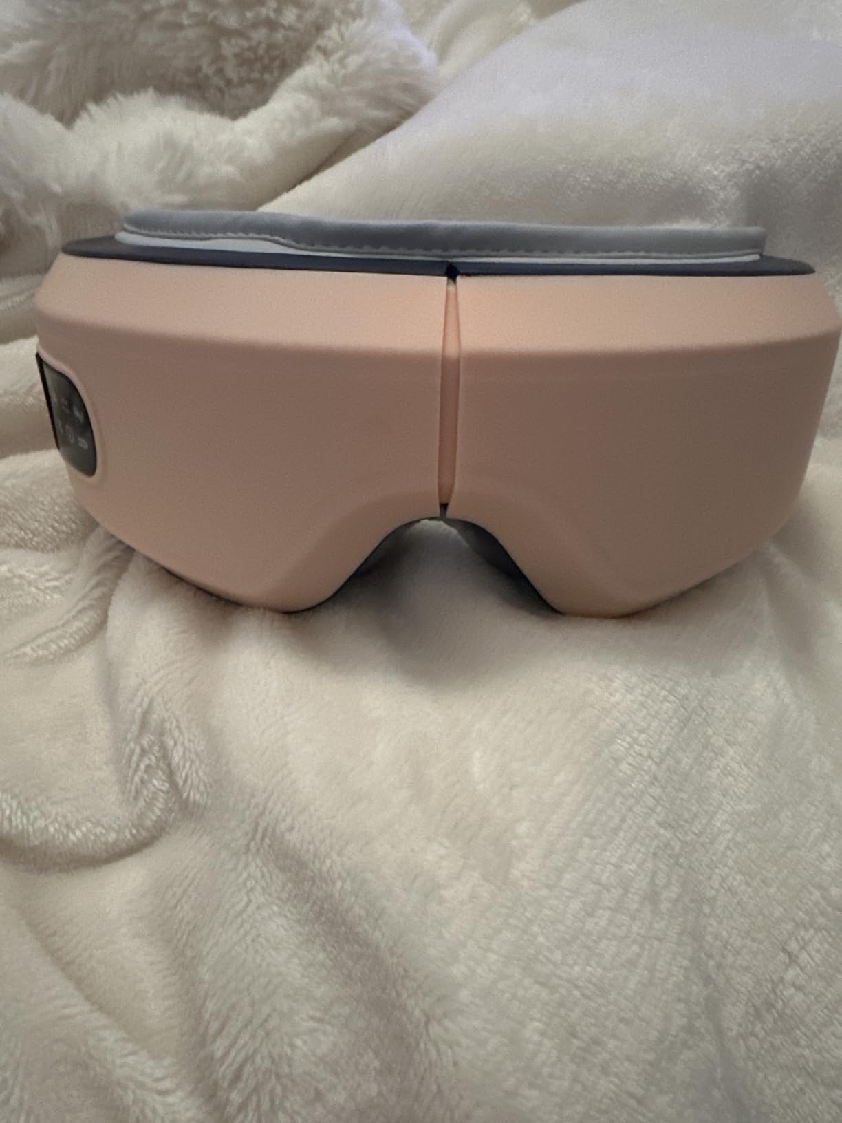 Eye Massager with Airbag Kneading, Constant Temperature Hot Compress, Multi-Frequency Vibration and Bluetooth Music (Blush Pink, Large) customer photo 1