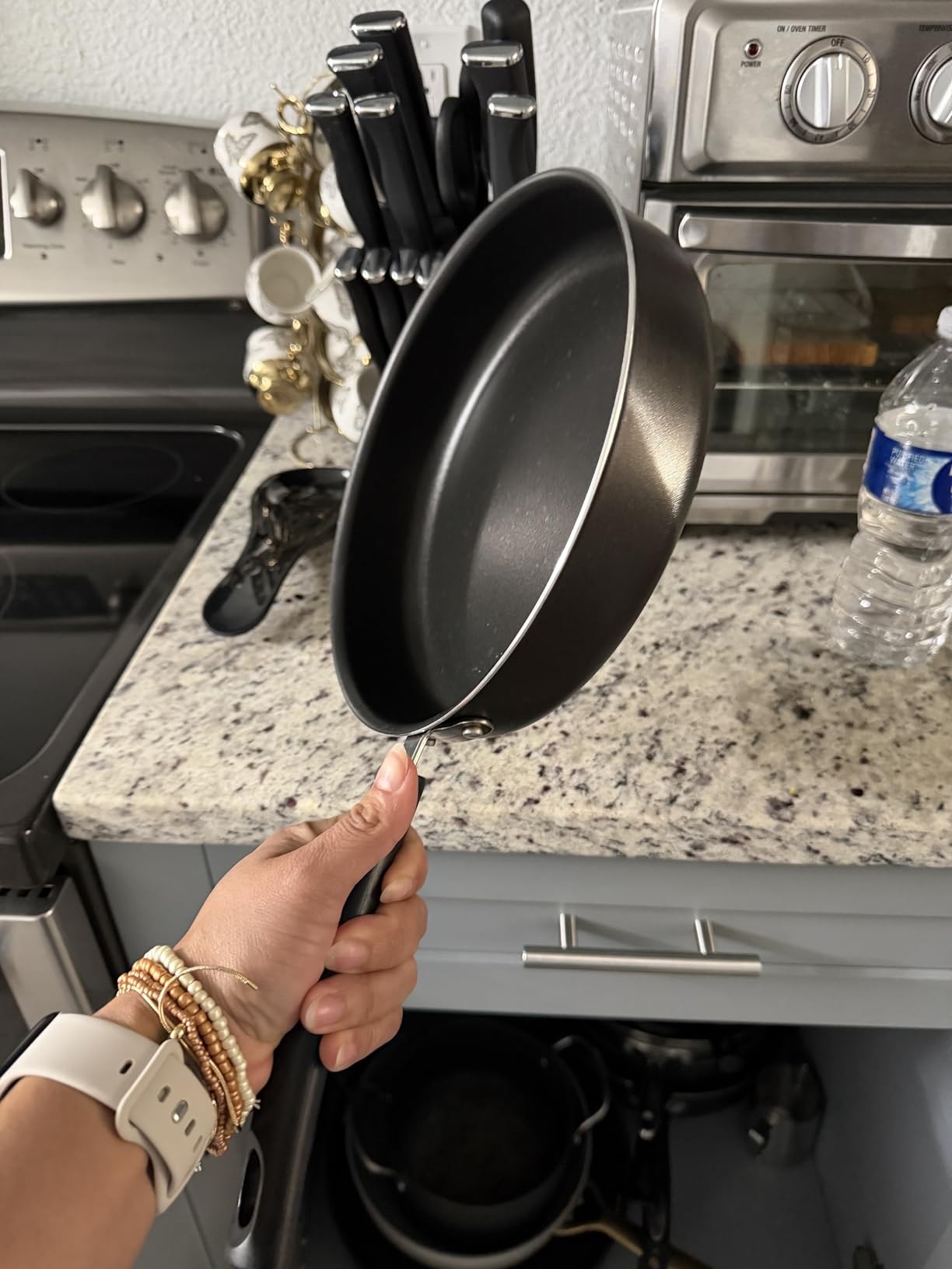 Tramontina Primaware 15-Piece Non Stick Cookware Set with Lids and Utensils, Aluminum Nonstick Pots and Pans Kitchen Set (Storm) customer photo 2