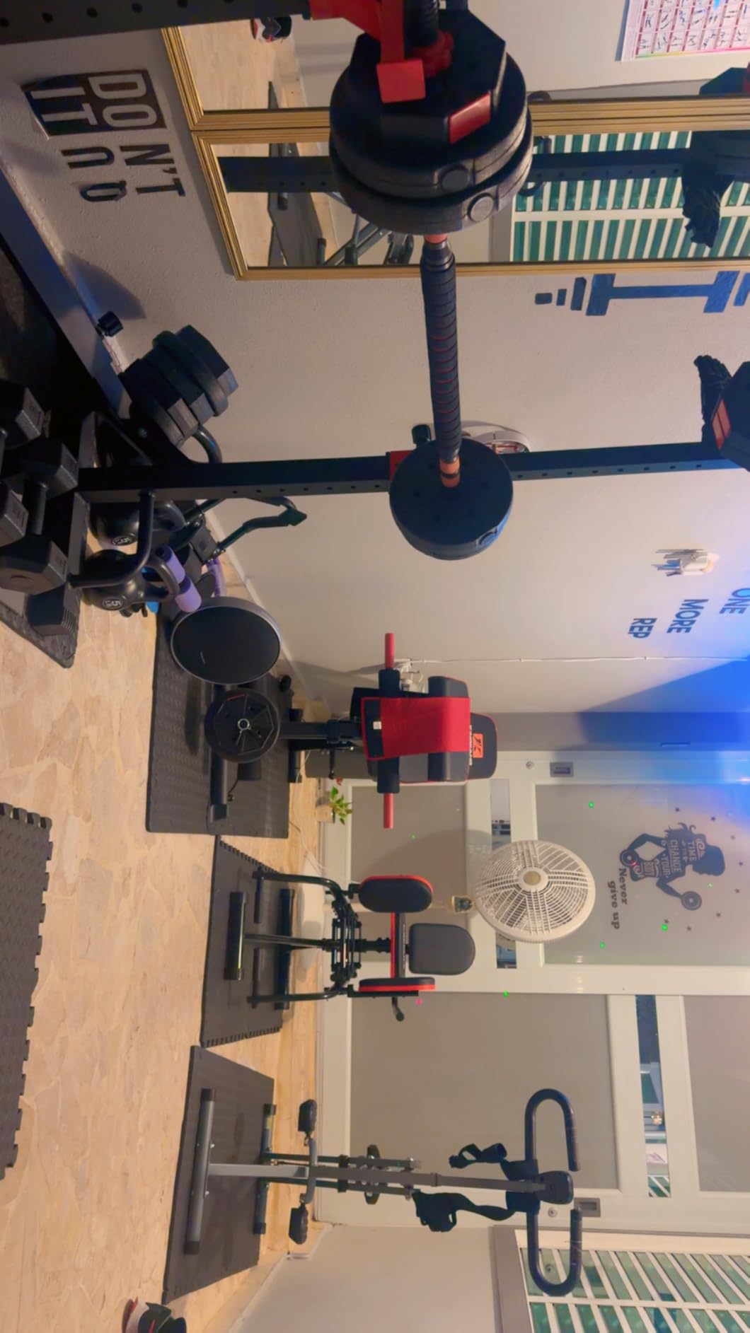 Adjustable Squat Rack, Barbell Rack, Bench Press 550 LBS Max Load Multi-Function Home Gym Weight Lifting Dumbbell Racks Stands - Great for Beginners and Professional Use customer photo 2