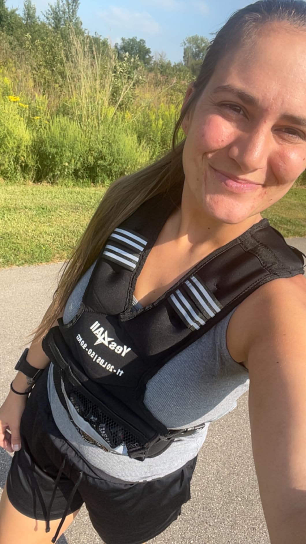 Yes4All Adjustable Weighted Vest 11-32lbs with Reflective Strip, Large Weight Vest for Strength Training for Men & Women customer photo 2