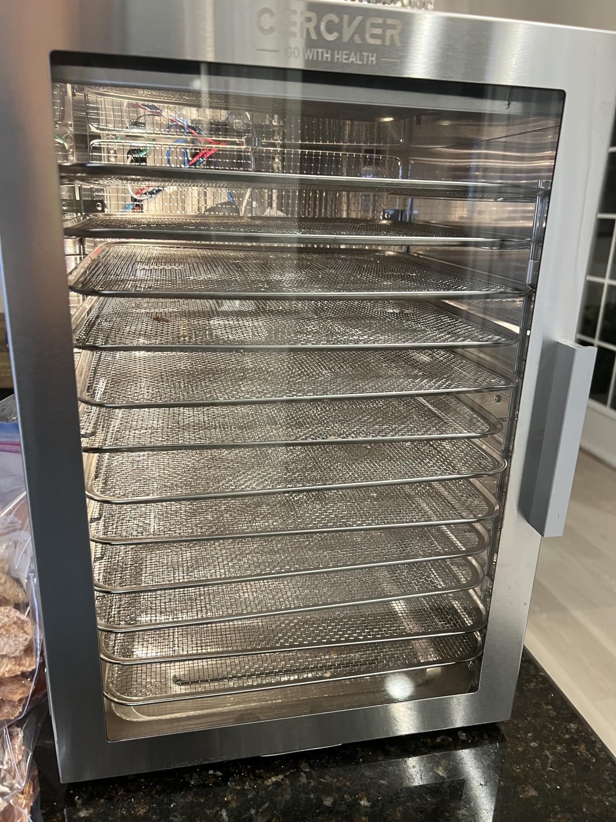 Food-Dehydrator Machine 12 Stainless Steel Trays, 10.9ft² Meat Dehydrator for Jerky, 800W Dryer for Herbs, 190°F Temperature Control, 24H Timer, Powerful Drying Capacity for Fruits, Yogurt customer photo 2