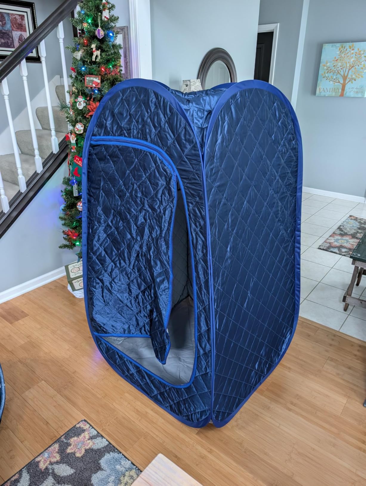 Portable Sauna, Home Sauna Portable Tents, Full Body Steam Sauna Tent, Single Person Sauna, Newly Upgraded Large Space Sauna, Quick-Folding Sauna Tent (No Steamer Included) customer photo 1