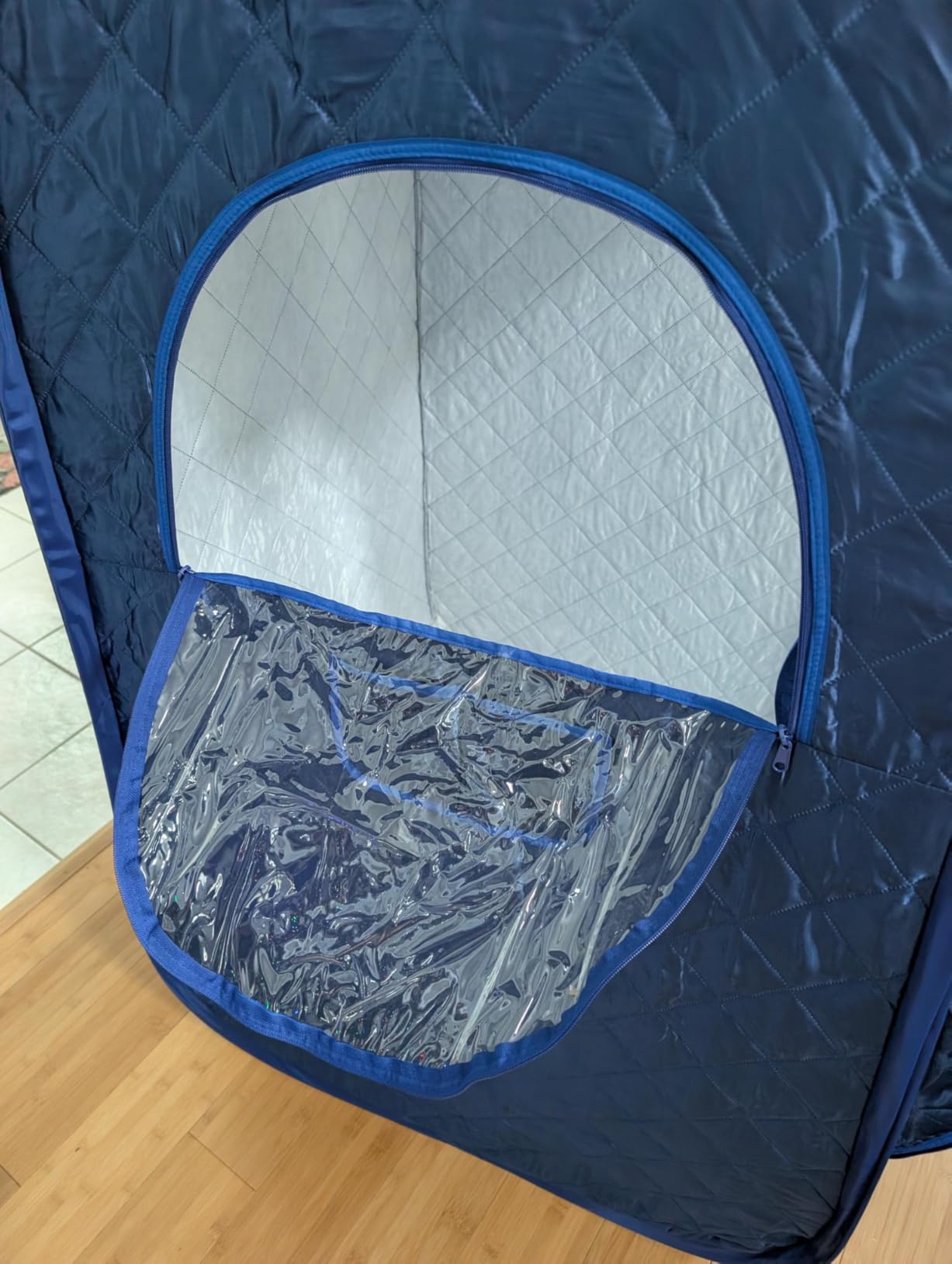 Portable Sauna, Home Sauna Portable Tents, Full Body Steam Sauna Tent, Single Person Sauna, Newly Upgraded Large Space Sauna, Quick-Folding Sauna Tent (No Steamer Included) customer photo 2