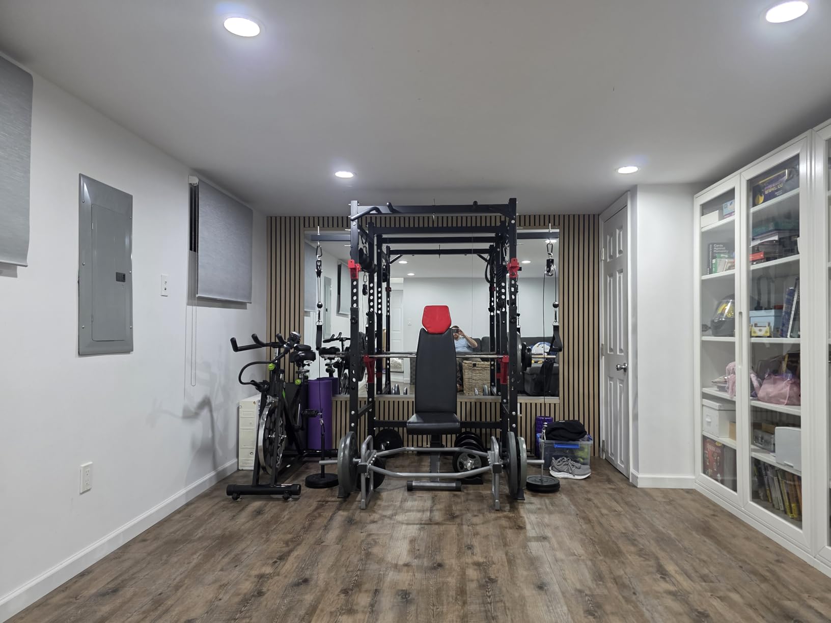 Bongkim Power Rack, Rack Cage for Weight Training, Adjustable Squat Stand Rack for Home Gym Equipment, Lifting Cage with 660lb Capacity customer photo 2
