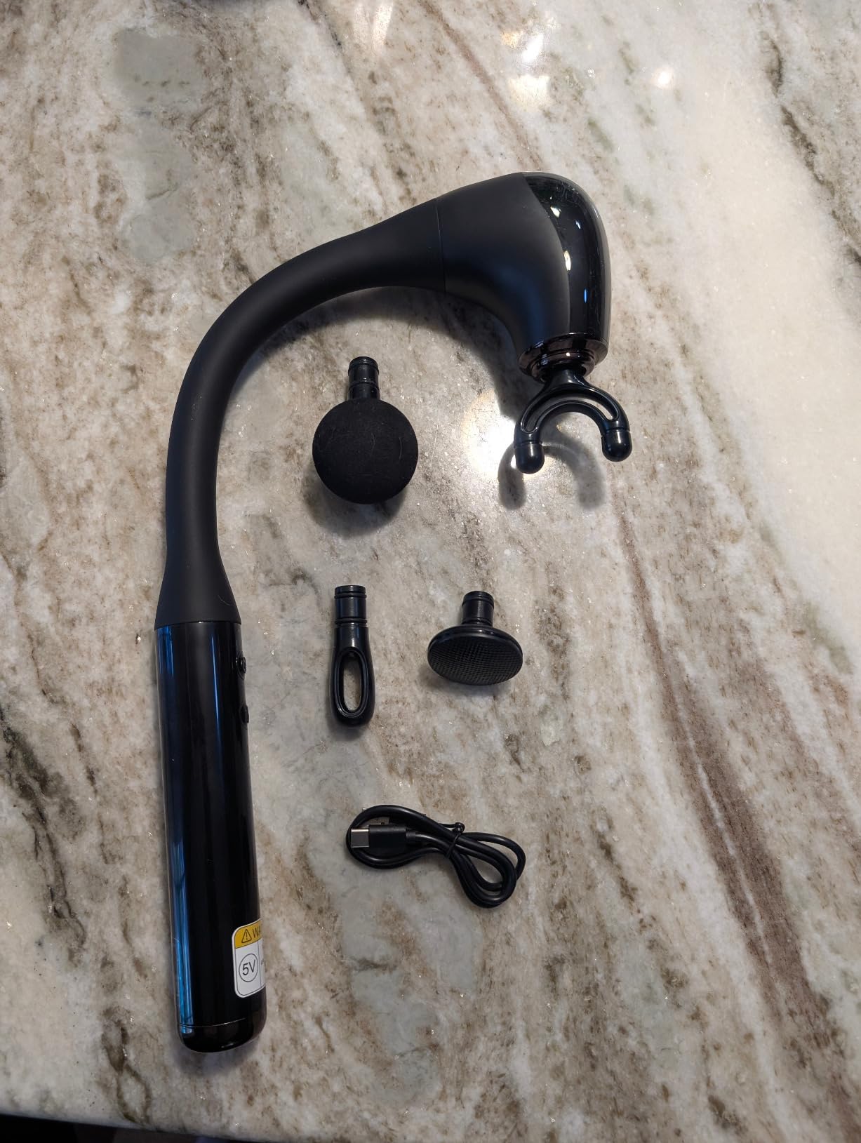 Fronnor Massage Gun Deep Tissue with Extended Handle Revolutionary U-Shaped Back Massager Body Massager for Neck, Shoulder, Leg customer photo 1