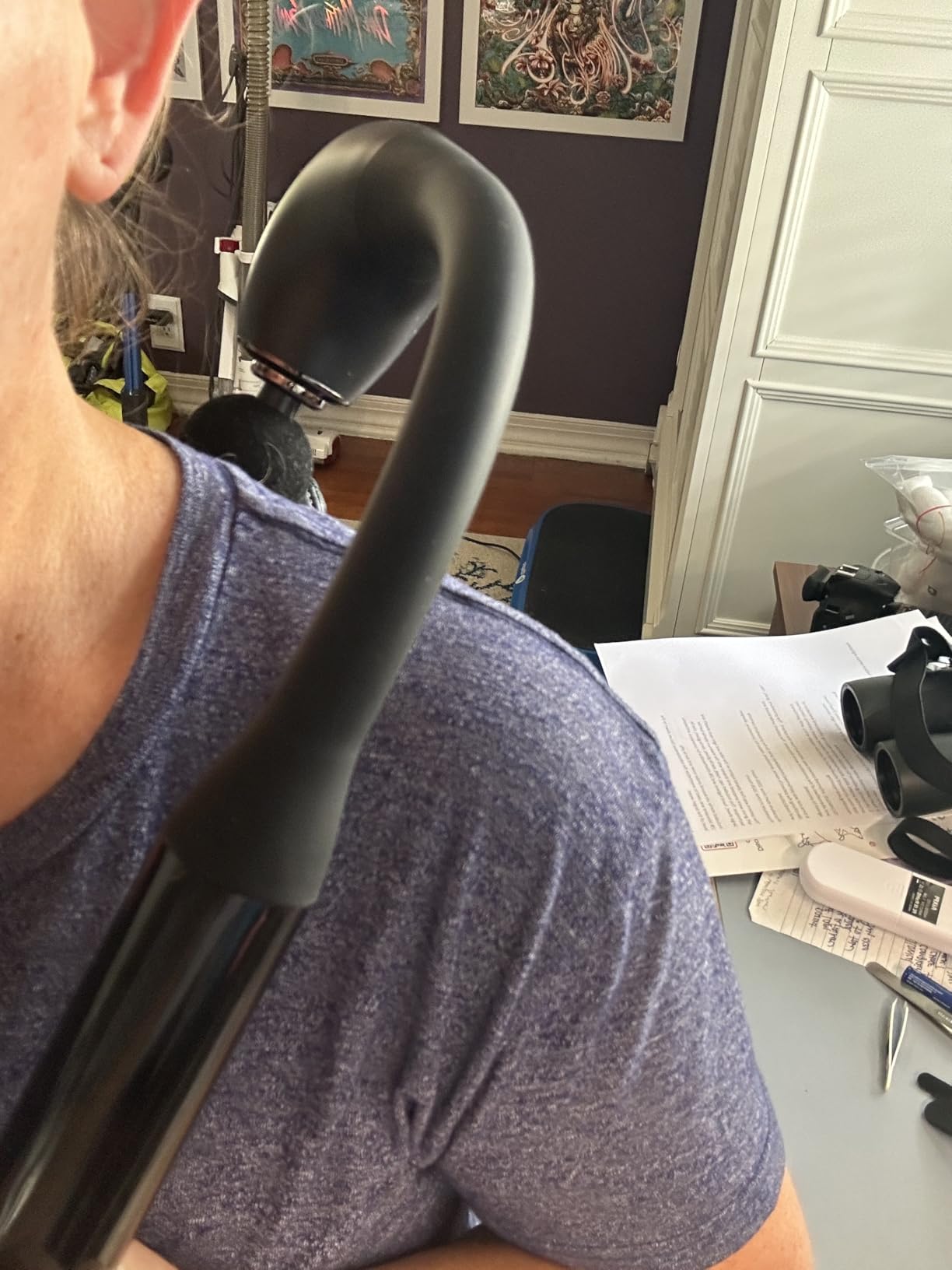 Fronnor Massage Gun Deep Tissue with Extended Handle Revolutionary U-Shaped Back Massager Body Massager for Neck, Shoulder, Leg customer photo 2