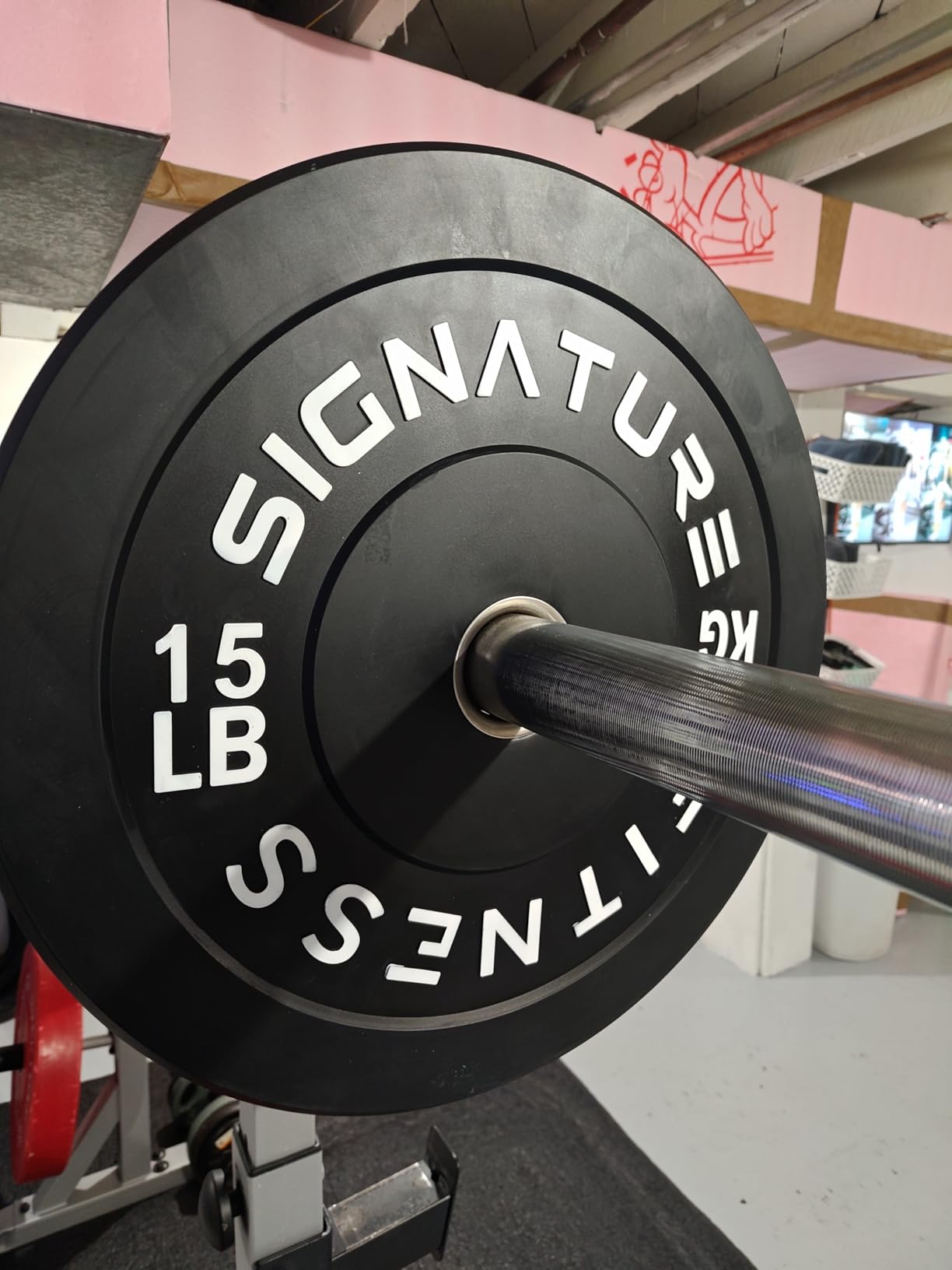 Fitvids 2-Inch Olympic Rubber Weight Plates Sets, Bumper Plates Set for Strength Training, 50-370 Lbs Multiple Options customer photo 1