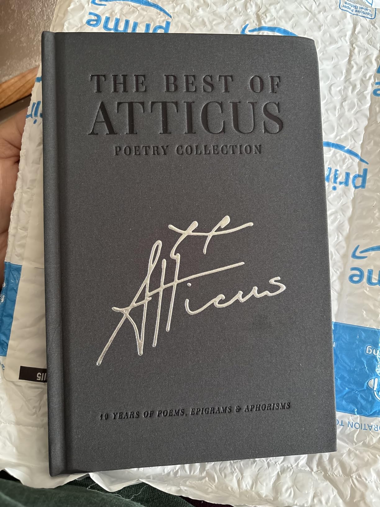 The Best of Atticus Poetry - A Curated Collection of Favorite Poems - Linen Bound Hardcover Coffee Table Book - 10 Years of Poems, Epigrams and Aphorisms customer photo 1