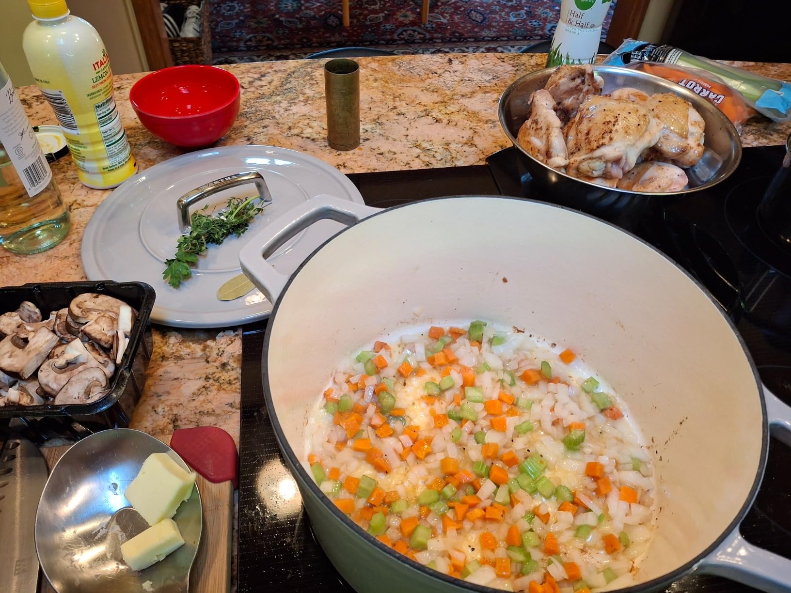 Martha by Martha Stewart 7 QT European Enameled Cast Iron Dutch Oven w/Lid - Bay Leaf customer photo 1