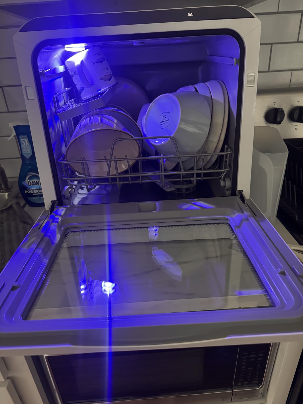 EUHOMY 6 Programs Countertop Dishwasher Portable, 40dB, 360° Coverage customer photo 1