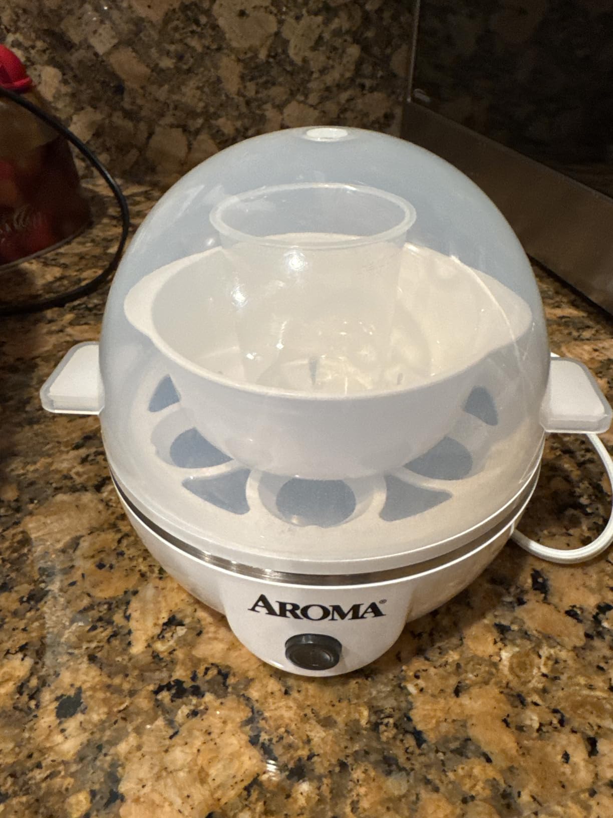 AROMA Overly Easy Egg Cooker, Steamer, and Electric Egg Poacher | XL Capacity Egg Steamer Fits 7 Eggs customer photo 1