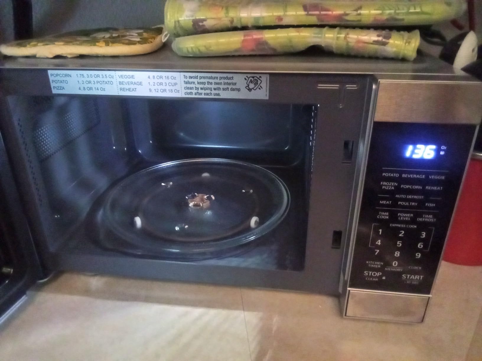 Sharp SMC0962KS 0.9 cu. ft. 900W Stainless Steel Countertop Microwave Oven customer photo 1