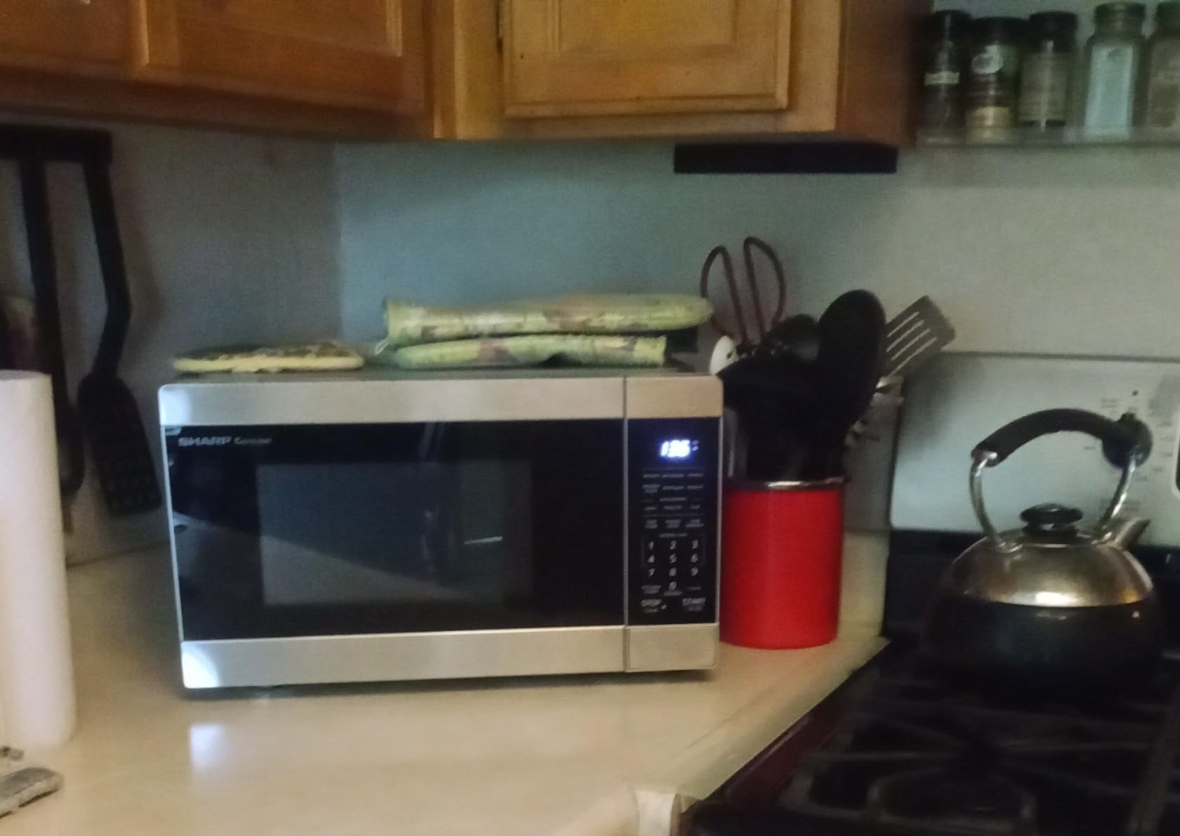 Sharp SMC0962KS 0.9 cu. ft. 900W Stainless Steel Countertop Microwave Oven customer photo 2