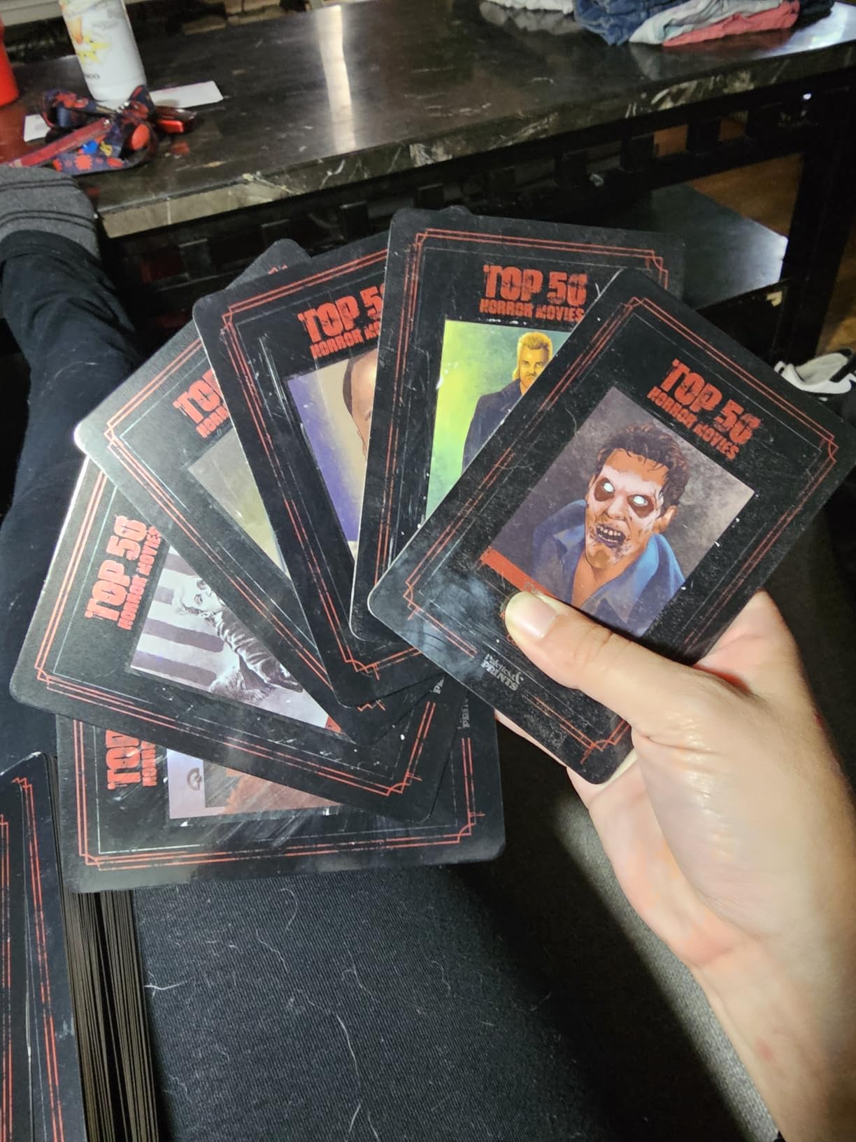 Premium Top 50 Horror Movies Scratch Off Cards - Horror Movie Gifts for Movie Night - Horror Lovers Gifts for Men & Women - Scary Movie Gifts - Horror Merch - Complete The Horror Fan Challenge customer photo 2