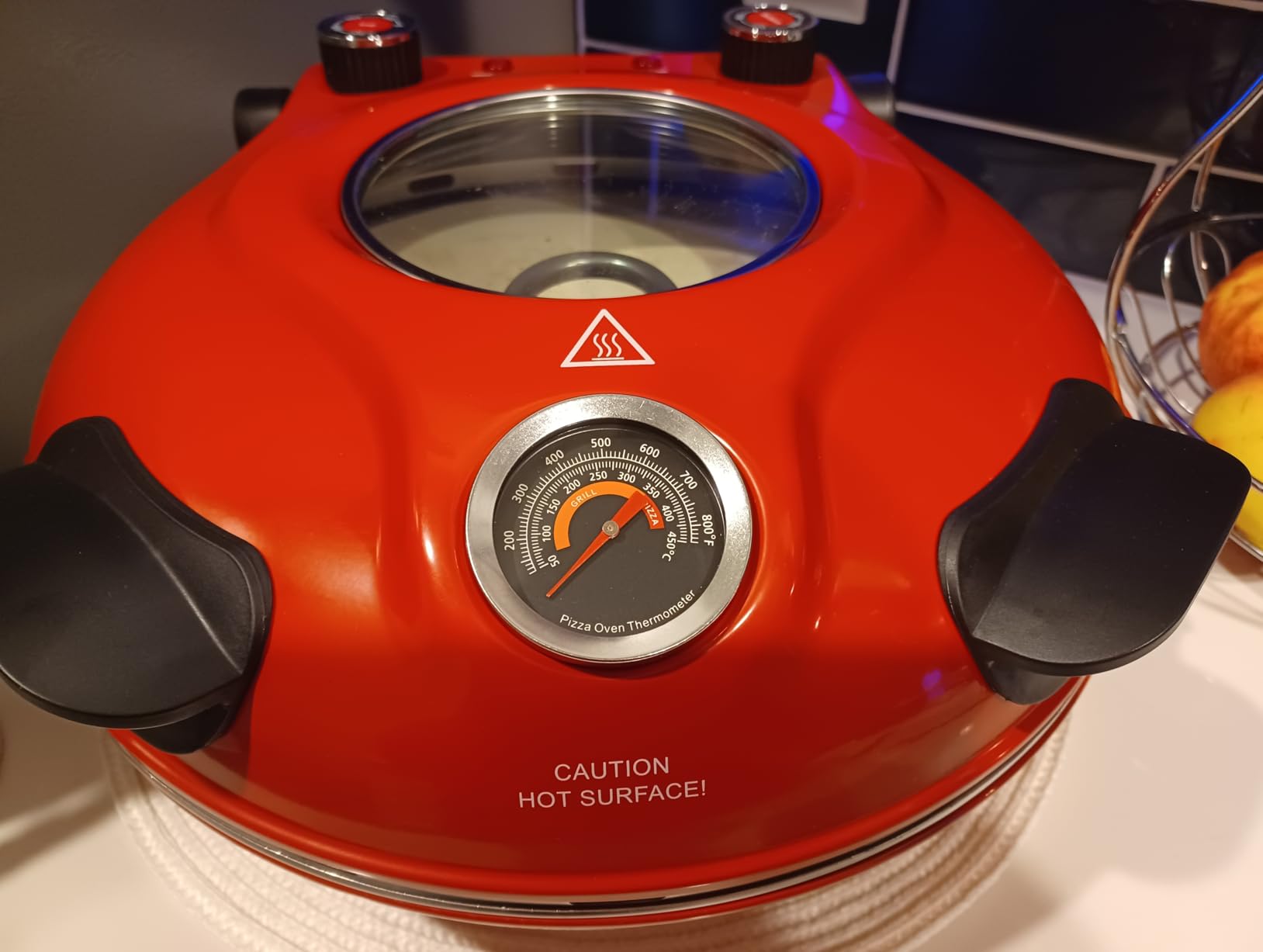 PIEZANO Crispy Crust Pizza Oven by Granitestone - 12 Inch Electric Pizza Oven Indoor Countertop Maker with Ceramic Stone Heats up to 800˚F for Delicious Stone Baked Pizzeria Style Pizza at Home customer photo 2