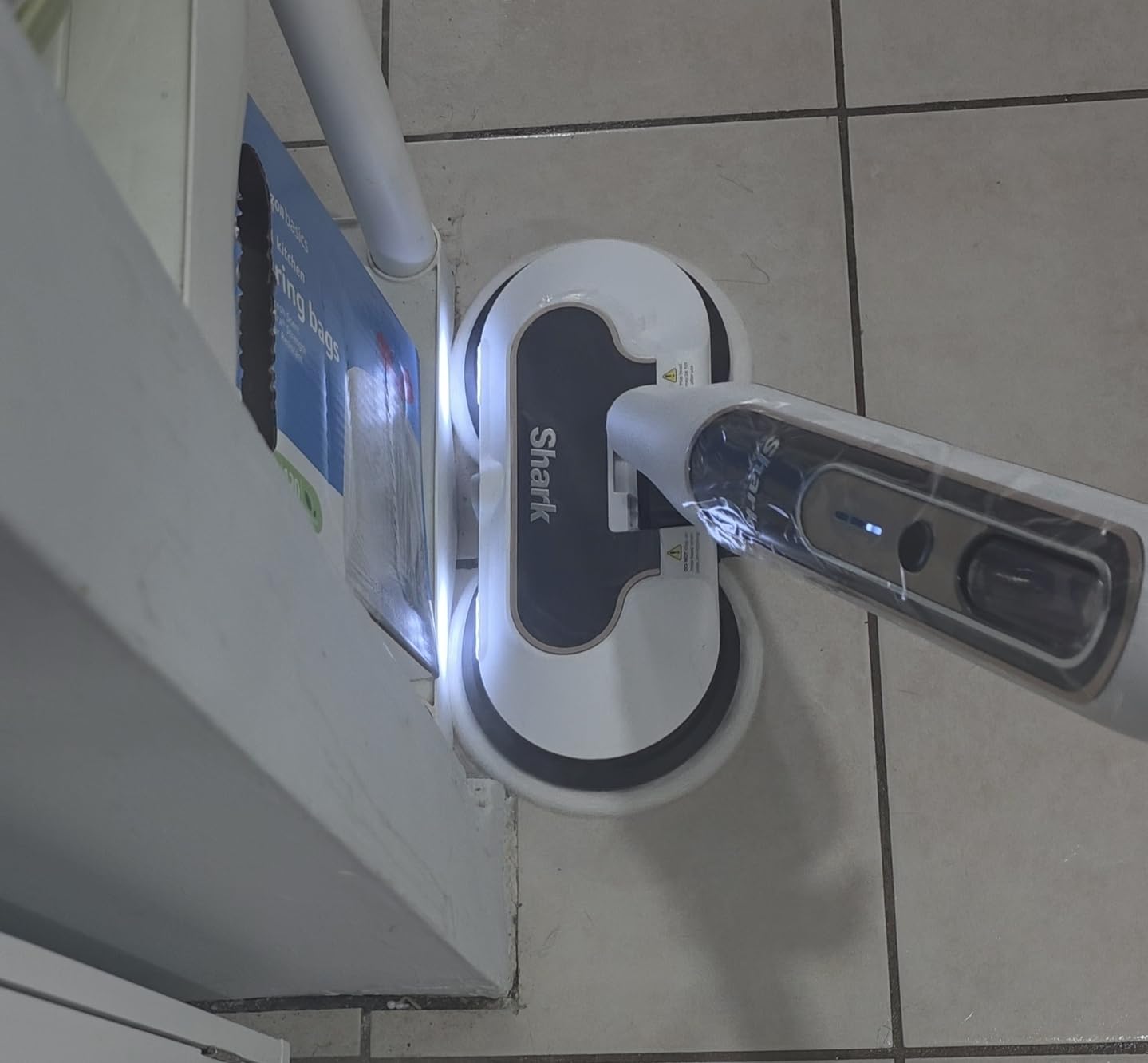 Shark Steam & Scrub with Steam Blaster Technology, All-in-One Hard Floor Steam Mop with 3 Steam Modes & LED Headlights, White, S8201 customer photo 2