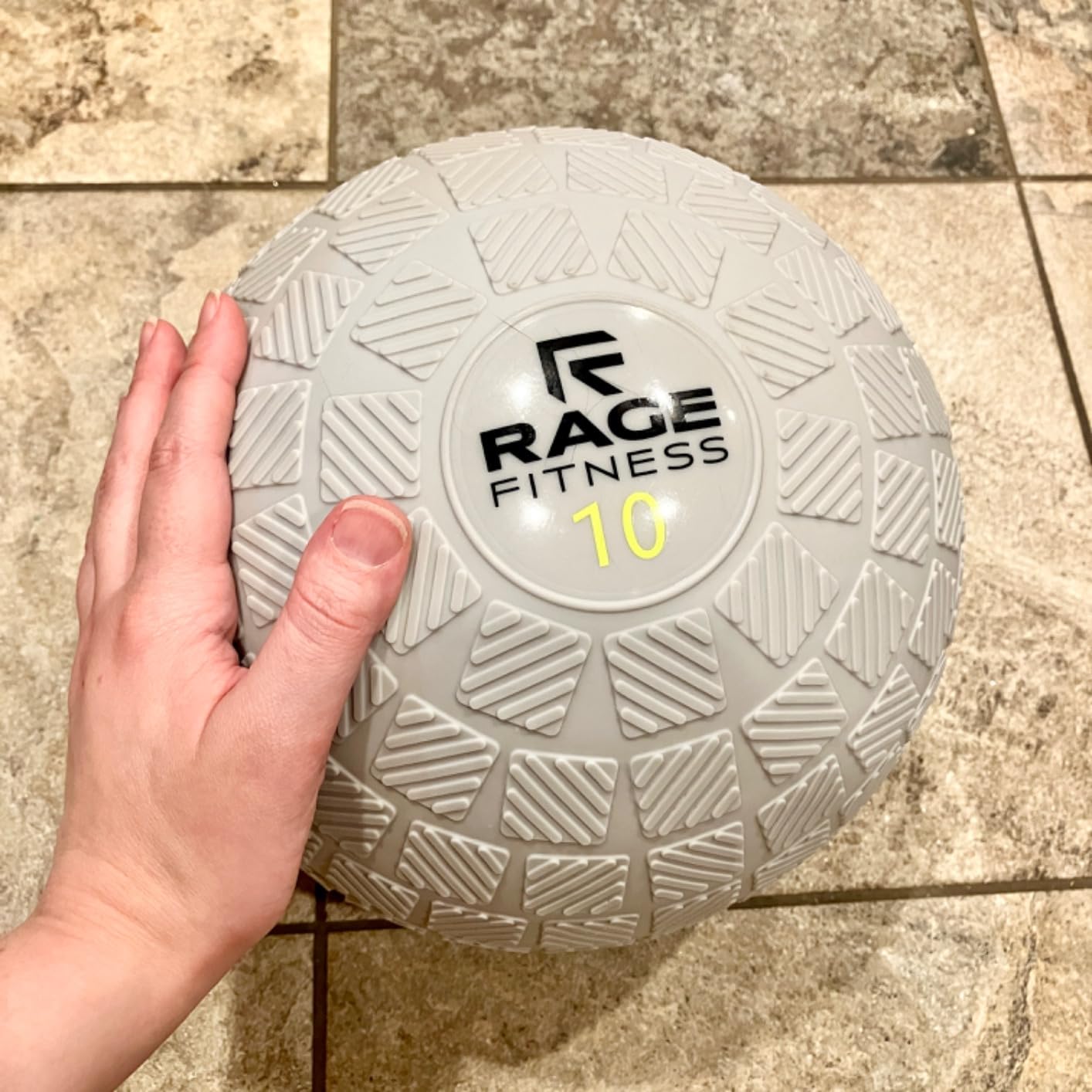 Slam Ball 10/15/20lb, Tread Texture Grip Medicine Balls - Strength Training customer photo 2