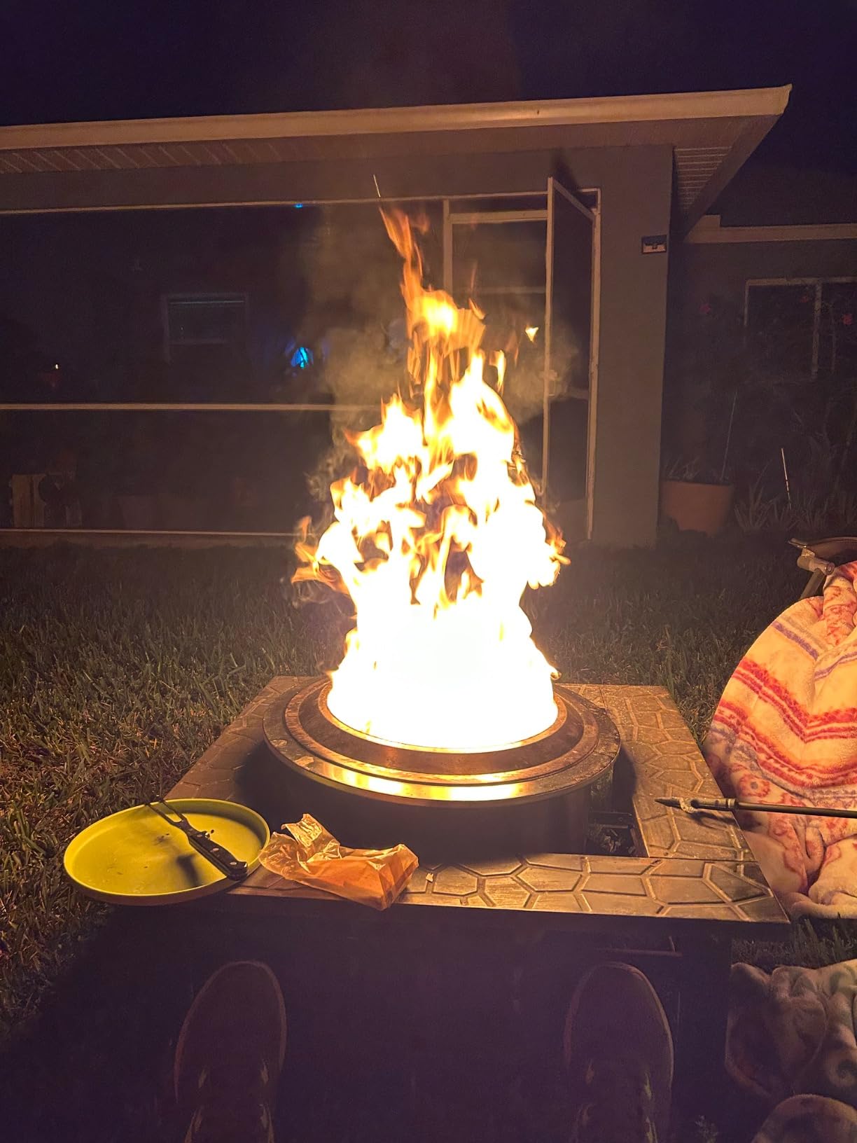 Verdeluxe Smokeless Fire Pit,22 Inch Stainless Steel Firepit, Outdoor Wood Burning Fire Pit with Cover,Smokeless Firepits for Outside Backyard Patio Garden Camping Bonfire customer photo 2