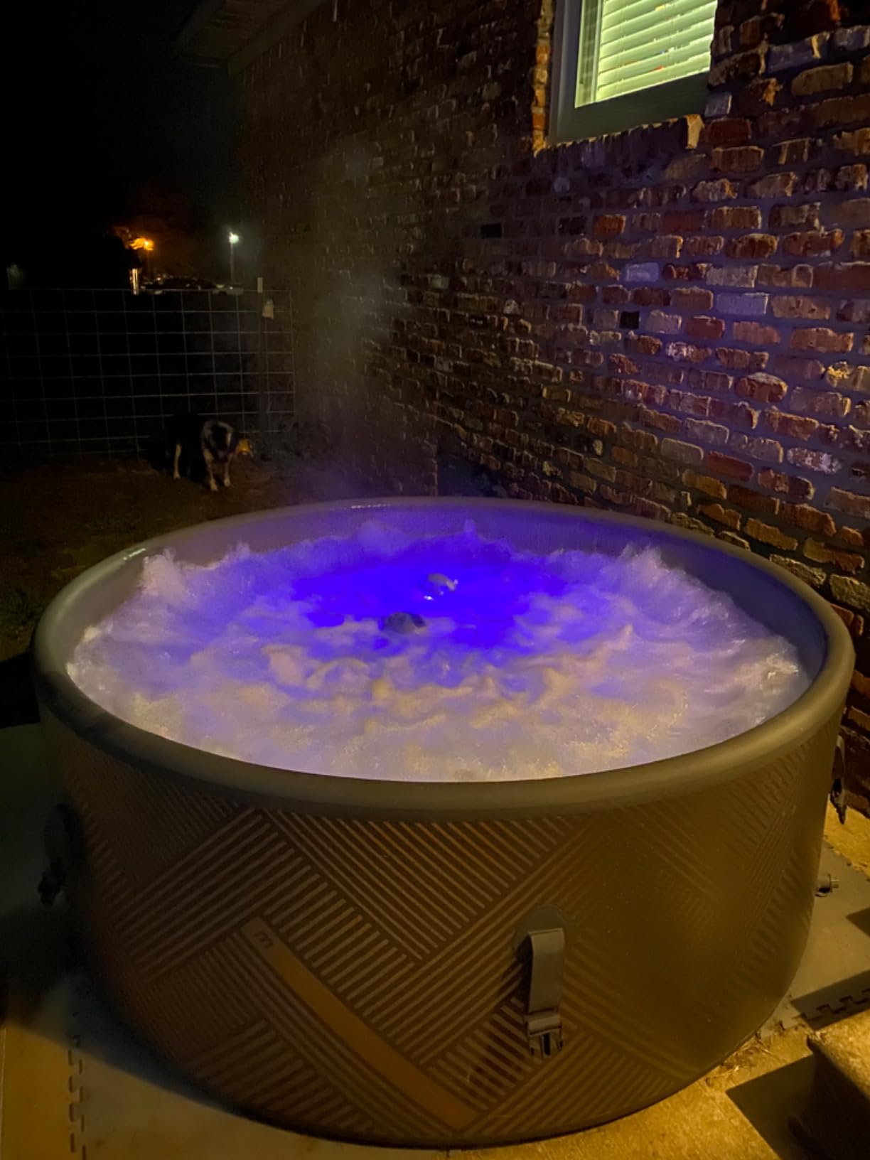 MSpa 6-Person Inflatable Hot Tub, Round Bubble Massage Spa for Outdoor Use, Champagne Gold - Portable Blow-Up Machine with Accessories for Home and Personal Relaxation customer photo 2