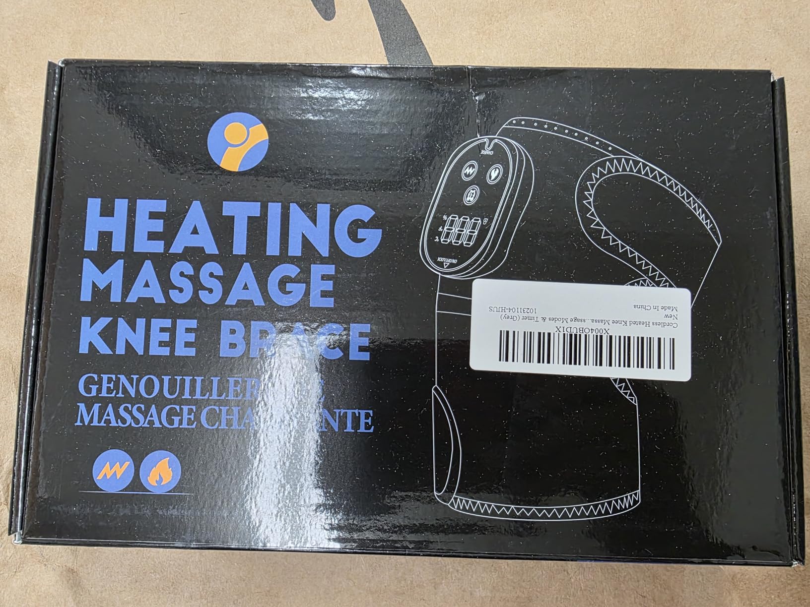 Cordless Heated Knee Massager with Vibration, FSA Eligible HSA, Heated Knee Brace Wrap Heating Shoulder Brace Support Wrap for Knee Elbow, Heating Pad with 6 Heating Levels, 3 Massage Modes & Timer customer photo 2