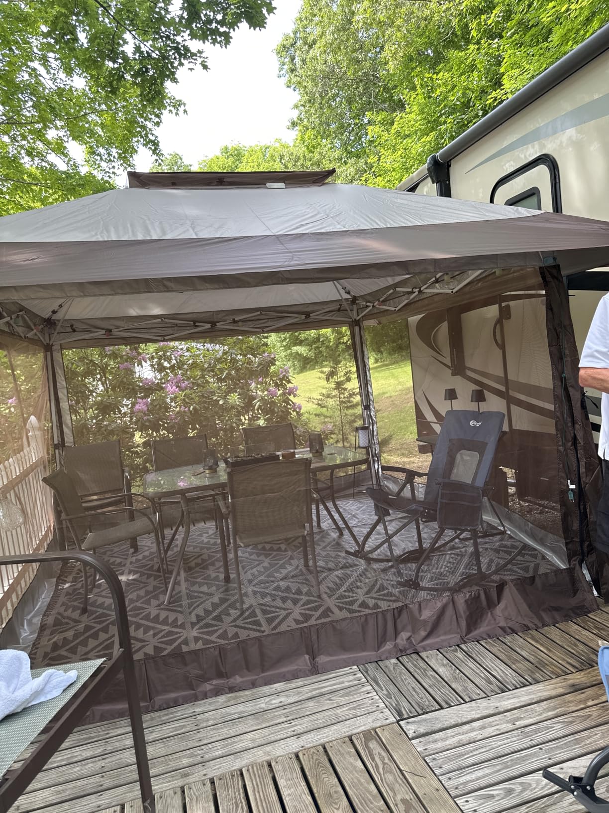 Bealife 11x11 Pop Up Gazebo Tent with Mosquito Netting - Beige | Instant Gazebo, Canopy Party Tent with Roller Bag, Pop Up Canopy for Parties Patio Lawn Backyard Garden Deck customer photo 1
