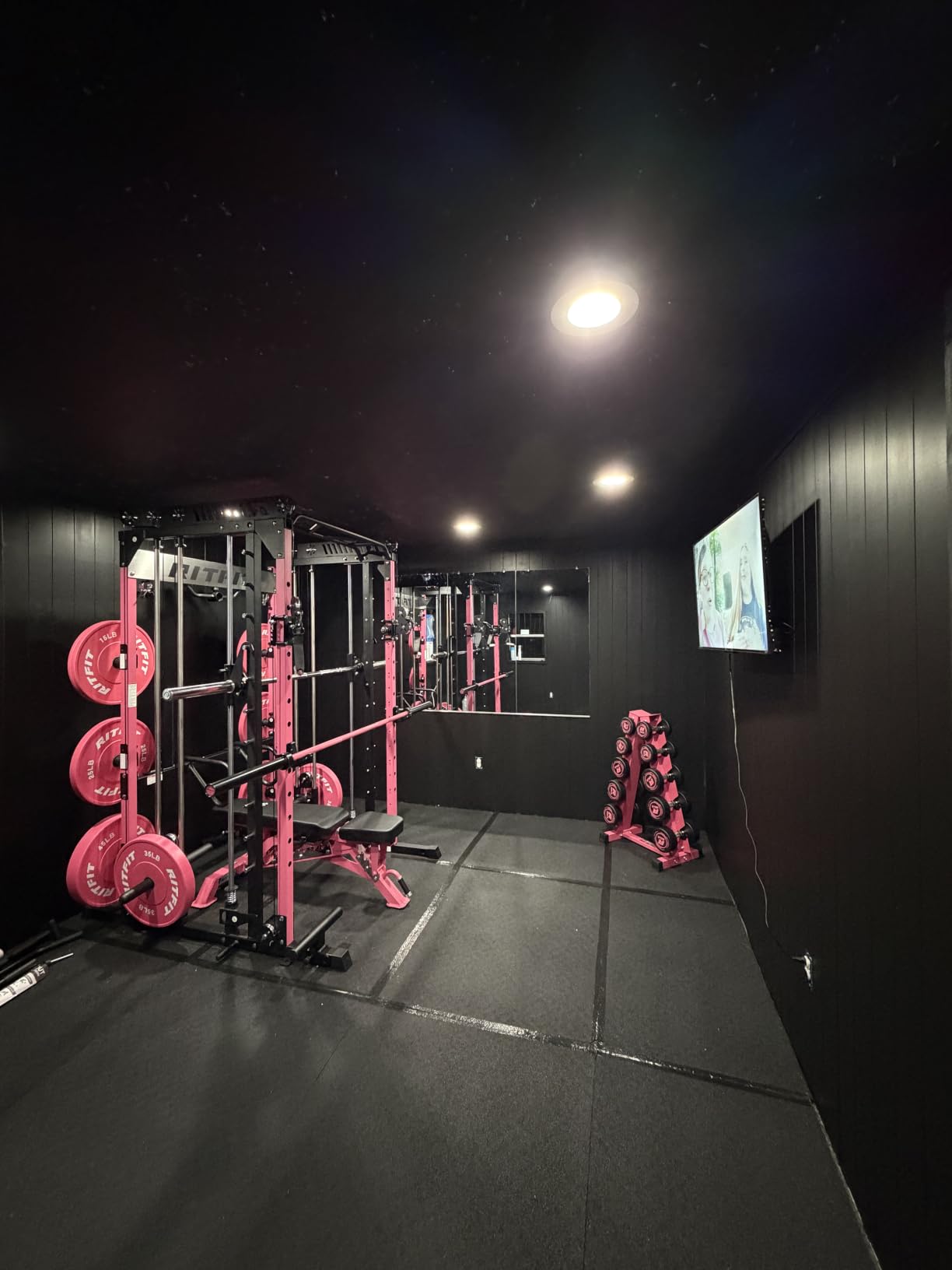 RitFit M1 Pro Smith Machine with Cable Crossover System, Multi-Function Squat Rack Power Cage for Home Gym customer photo 1