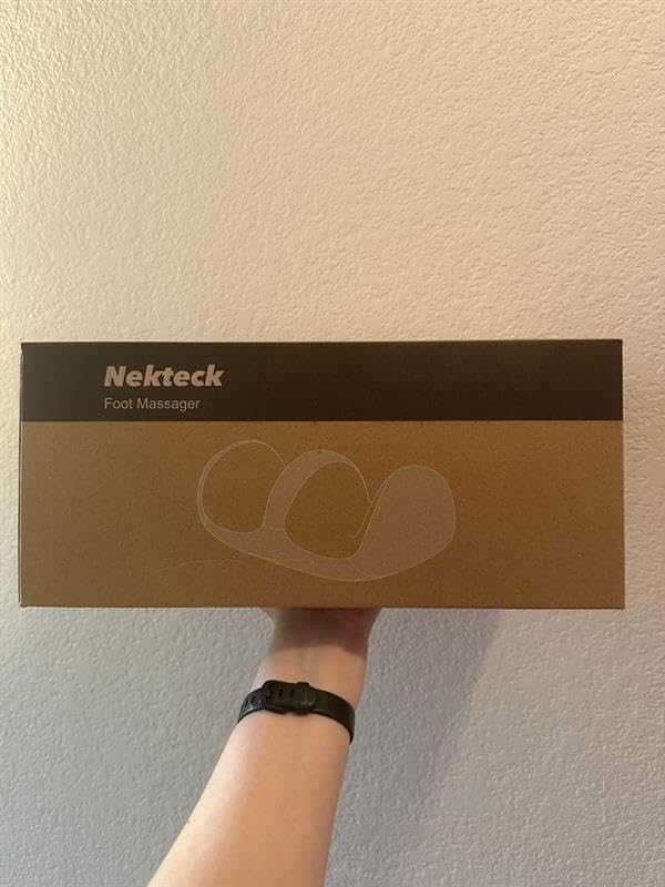 Nekteck Foot Massager with Heat & Foot Roller, Shiatsu Calf Leg Massager for Circulation and Neuropathy Pain Relief for Feet Care Home Office Gadgets Relaxing Massage Tools Gifts for Women Men Mom Dad customer photo 2