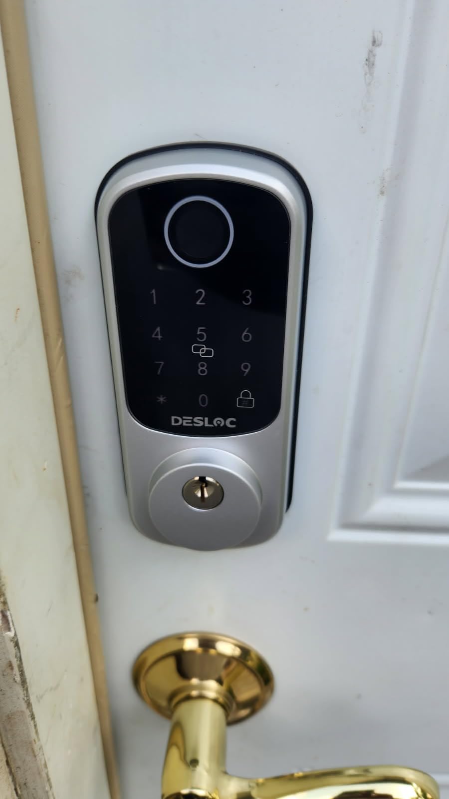 DESLOC B200 Fingerprint Smart Lock with Keypad, App Control, Auto Lock | Fingerprint unlock, Bluetooth app control, auto lock, BHMA Grade 3 security, easy DIY installation customer photo 1