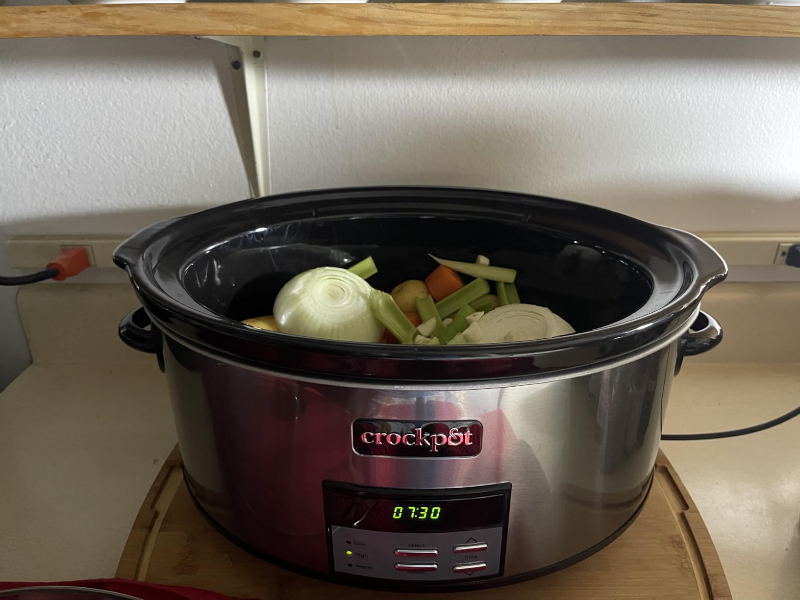 Crock-Pot 6 Quart Programmable Slow Cooker with Timer and Auto Food Warmer Setting, Stainless Steel customer photo 1