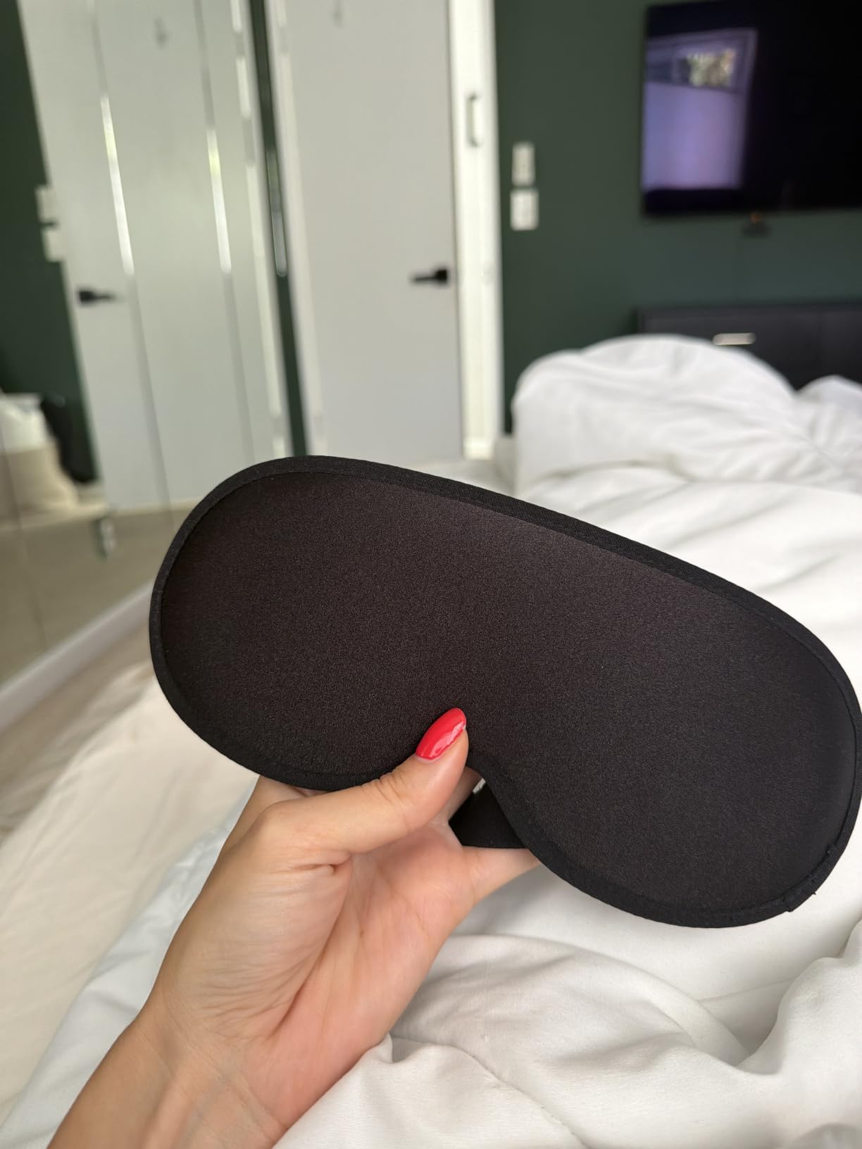 Weighted Eye Masks for Sleep, 3D Blackout Sleep Mask for Women | Zero Eye Pressure, Deep Cups; Eyelash Friendly Sleep Mask for Airplane Travel Essentials, Night Shift Nurses, Office Naps customer photo 2
