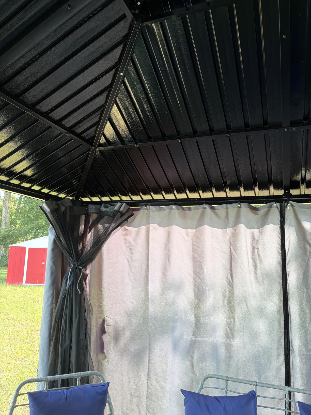 AirWire 10'x12' Hardtop Aluminum Gazebo Dark Gray customer photo 2