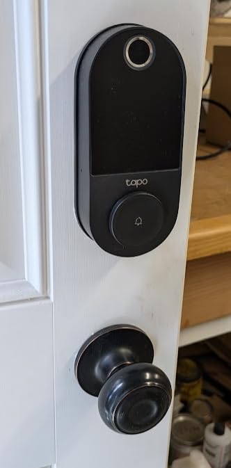 Tapo Smart Wi-Fi Door Lock, Deadbolt | Keyless Entry, Fingerprint Recognition, Touchscreen Keypad & in-App Monitoring with Scheduled Access | 1-Year Rechargeable Battery | BHMA Grade 2 | DL110 customer photo 2