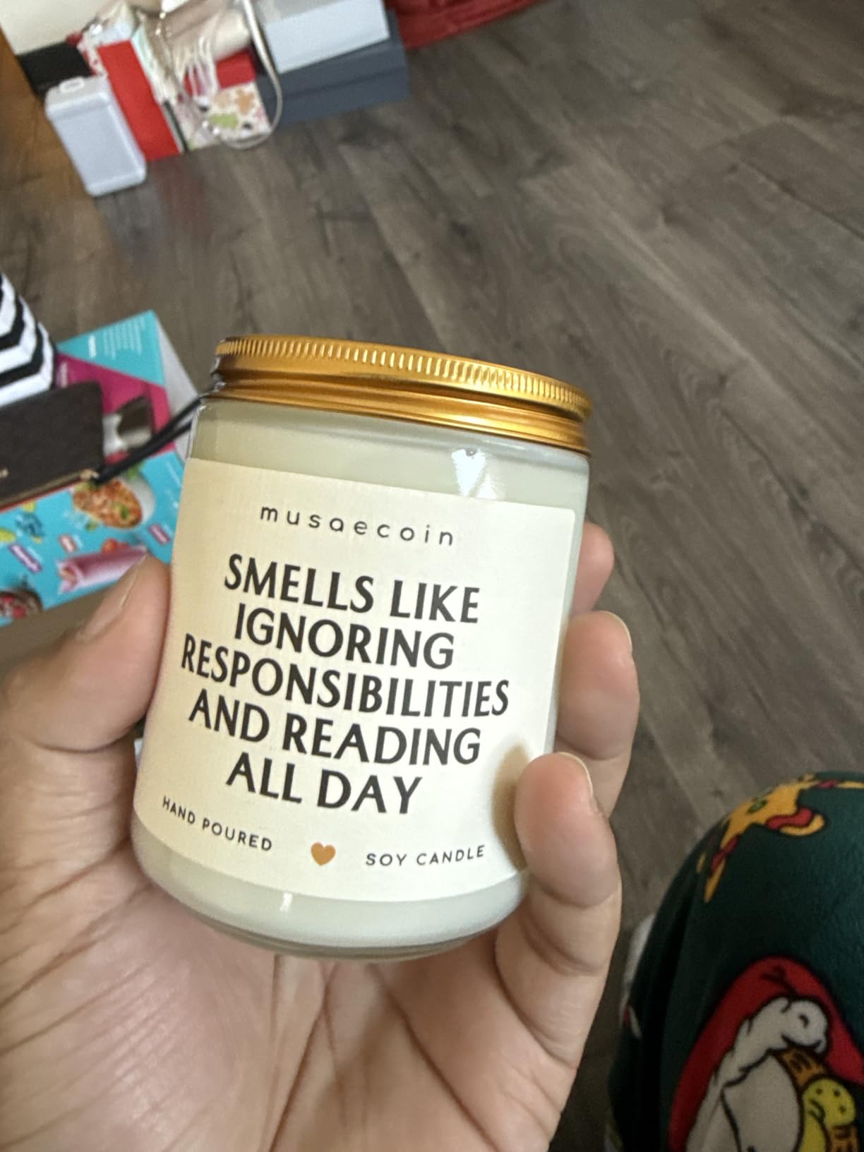 Book Lovers Gifts, Funny Gifts for Book Lovers, Birthday Bookish Presents for Readers Librarian Bookworm - Handmade Lavender Candle 7oz customer photo 1