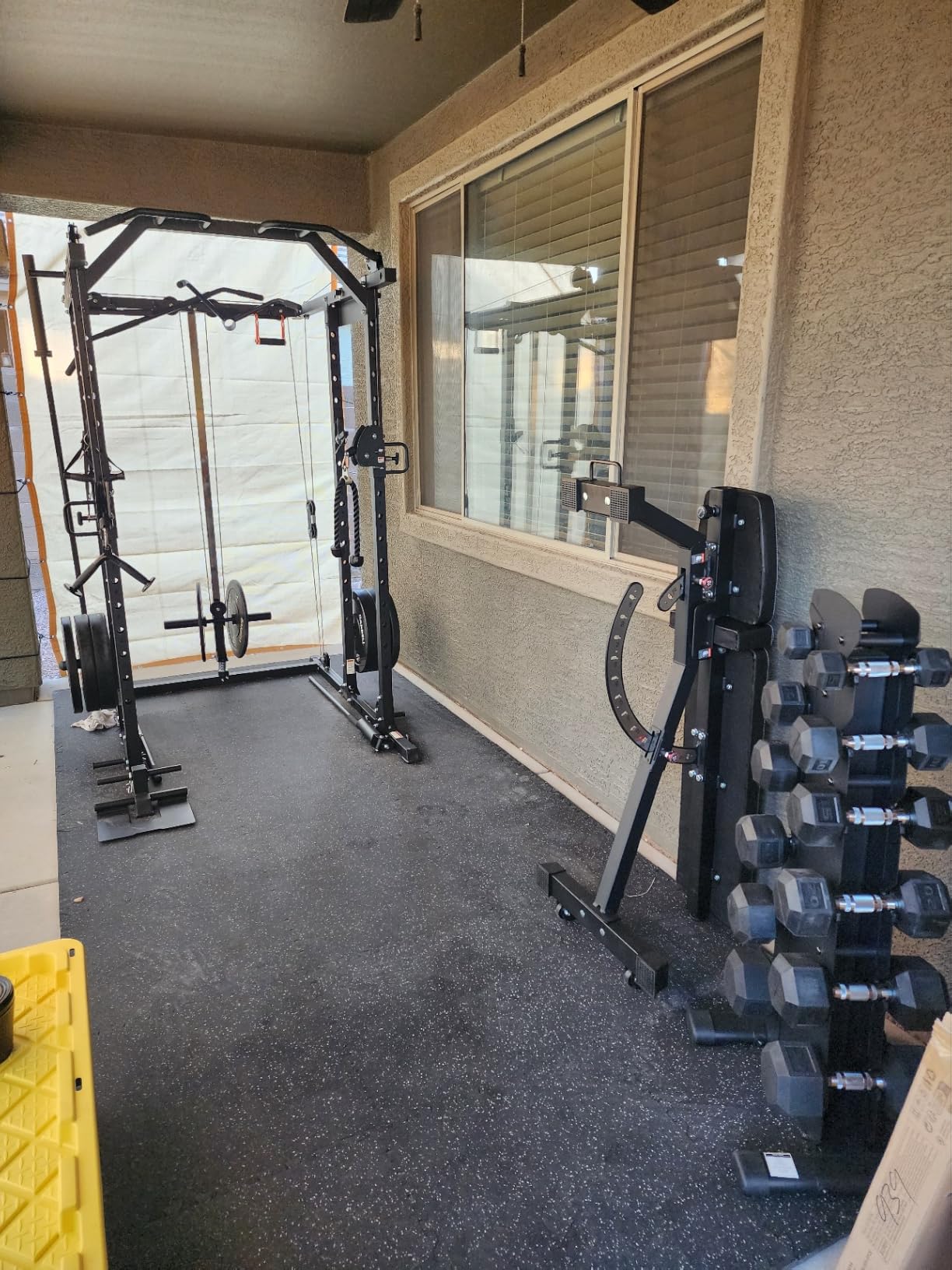 Mikolo Power Cage, Power Rack with Cable Crossover System, 1500LBS Squat Rack with LAT Pull Down System, Workout Cage with Pulley System customer photo 1