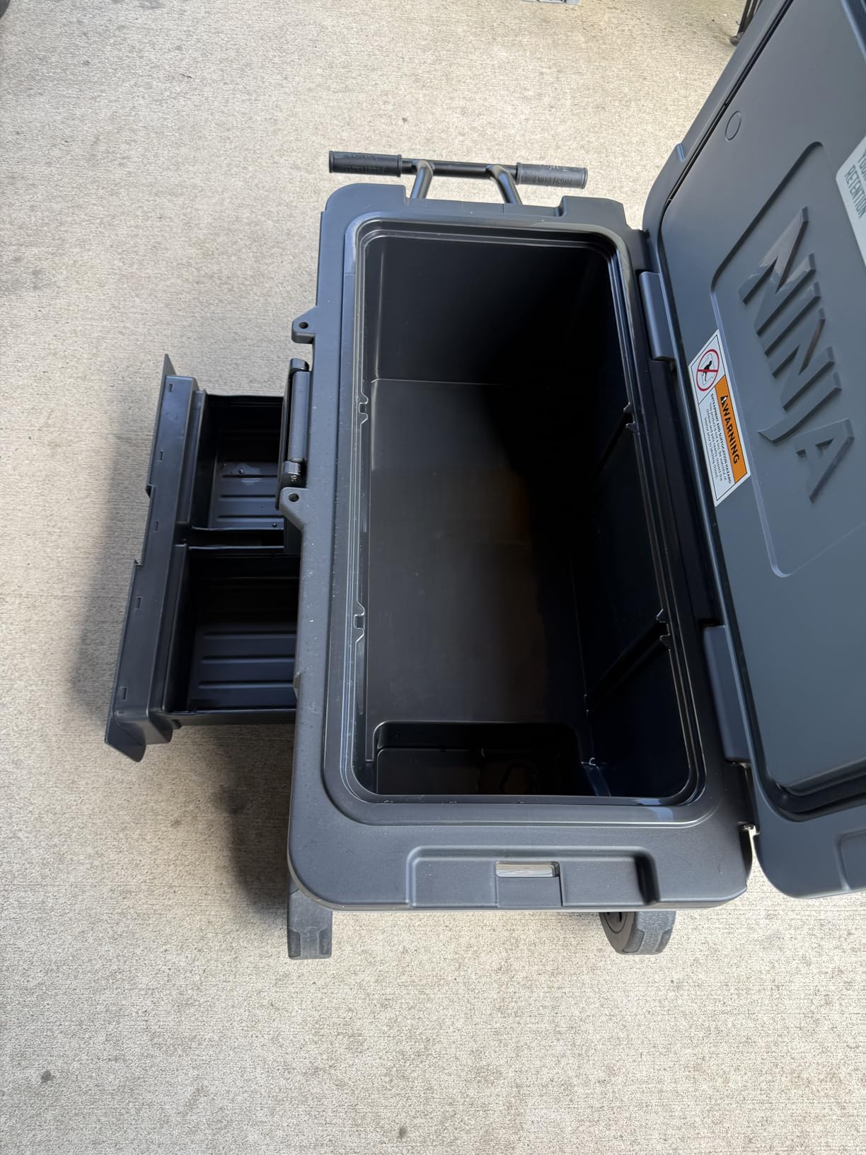 Ninja FrostVault 65QT Cooler with Wheels, Insulated with Temp Dry Storage Drawer, Keeps Ice Cold for Days, for the Beach, Camping, Picnics & More, Birch Beige, FB265CS customer photo 2