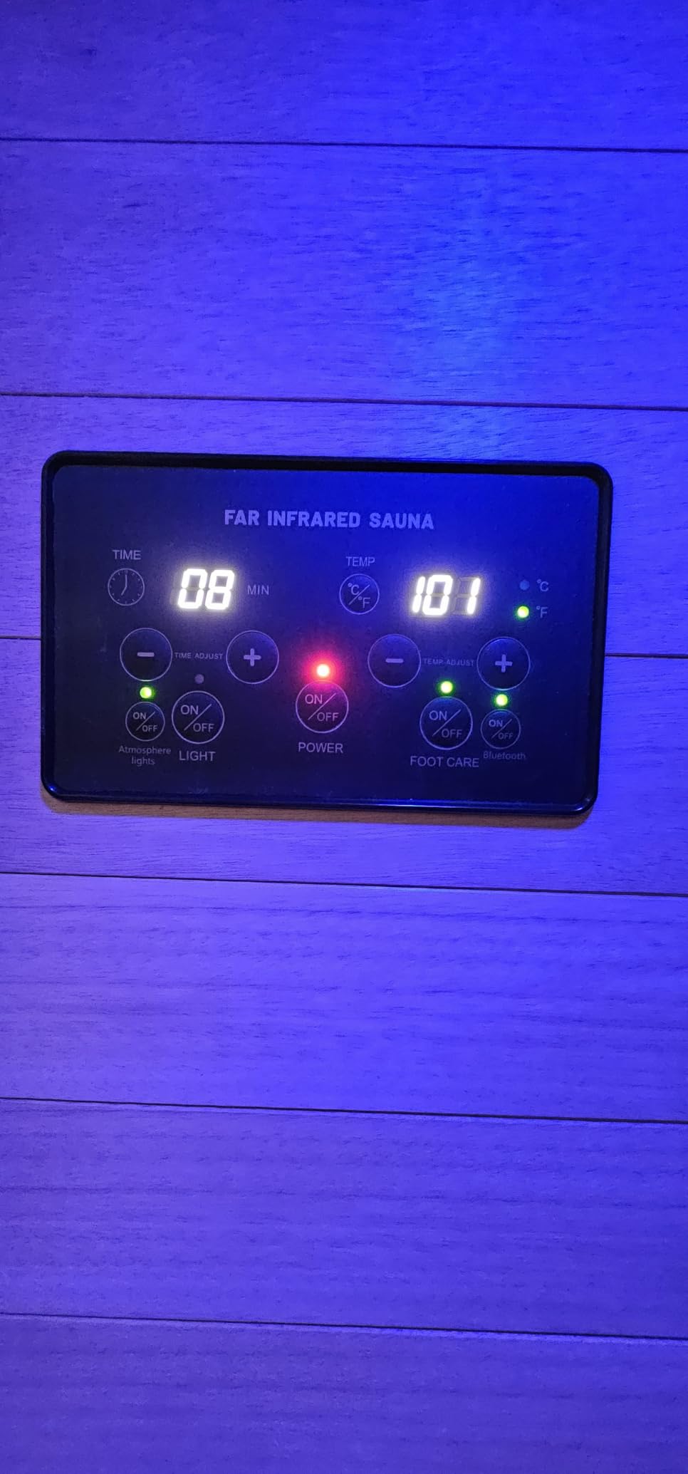 OUTEXER 2-3 Person Sauna Corner Sauna Far Infrared Saunas Room Home Canadian Hemlock Indoor 2100W Low-EMF Dry Saunas with 7 Color Therapy 47.2 * 47.2 * 74.8inch customer photo 2