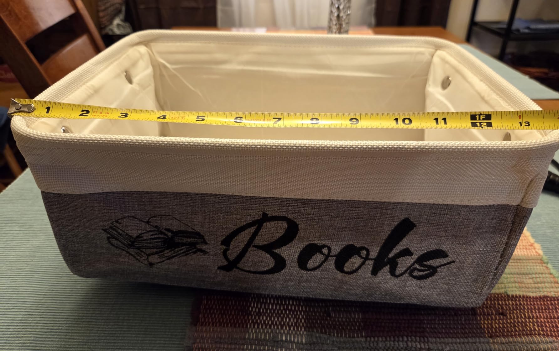 Marsui Book Lover Gifts TBR Book Storage Basket to Be Read List Storage Bin Bookish Accessories Bookworm Gift for Club Members Student Teacher Reading Accessories customer photo 1