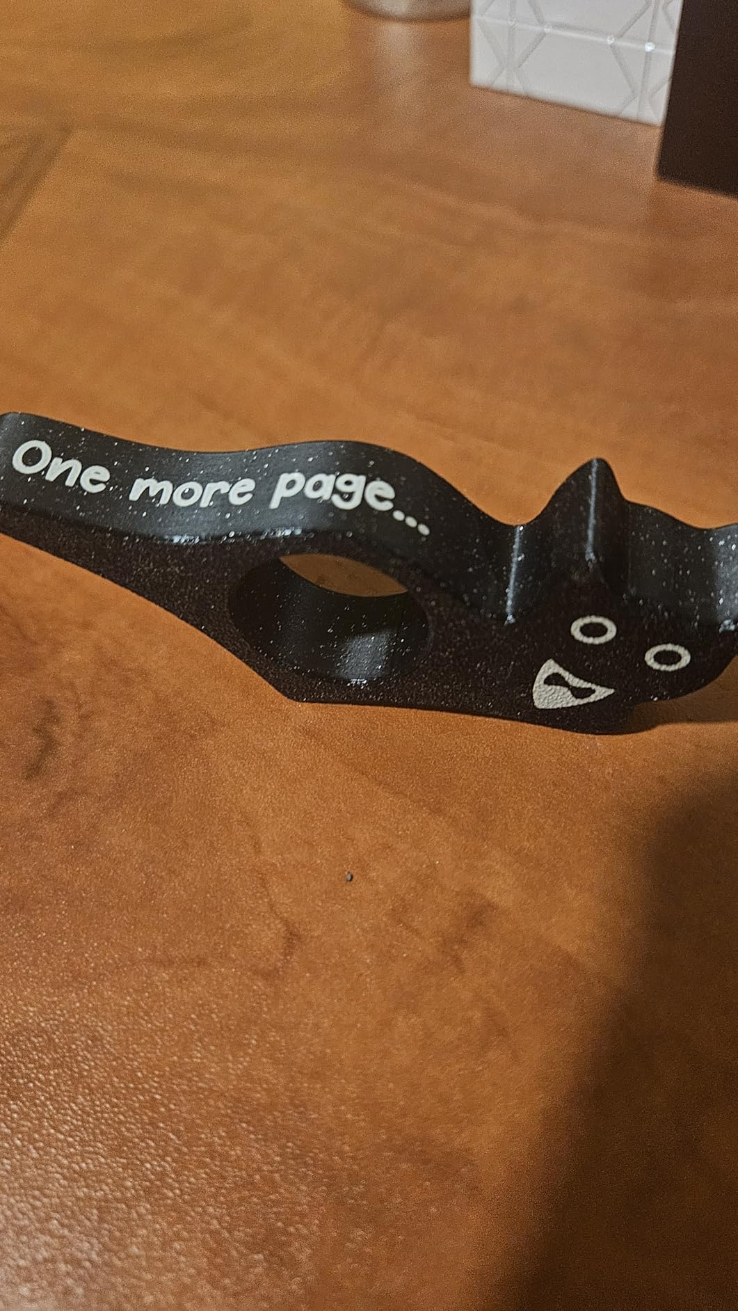 Cat Book Page Holder for Reading, Bookish Gifts & Accessory, Ideal for Bookworms, Book Lovers & Readers, Made in USA (Starry Black) customer photo 1