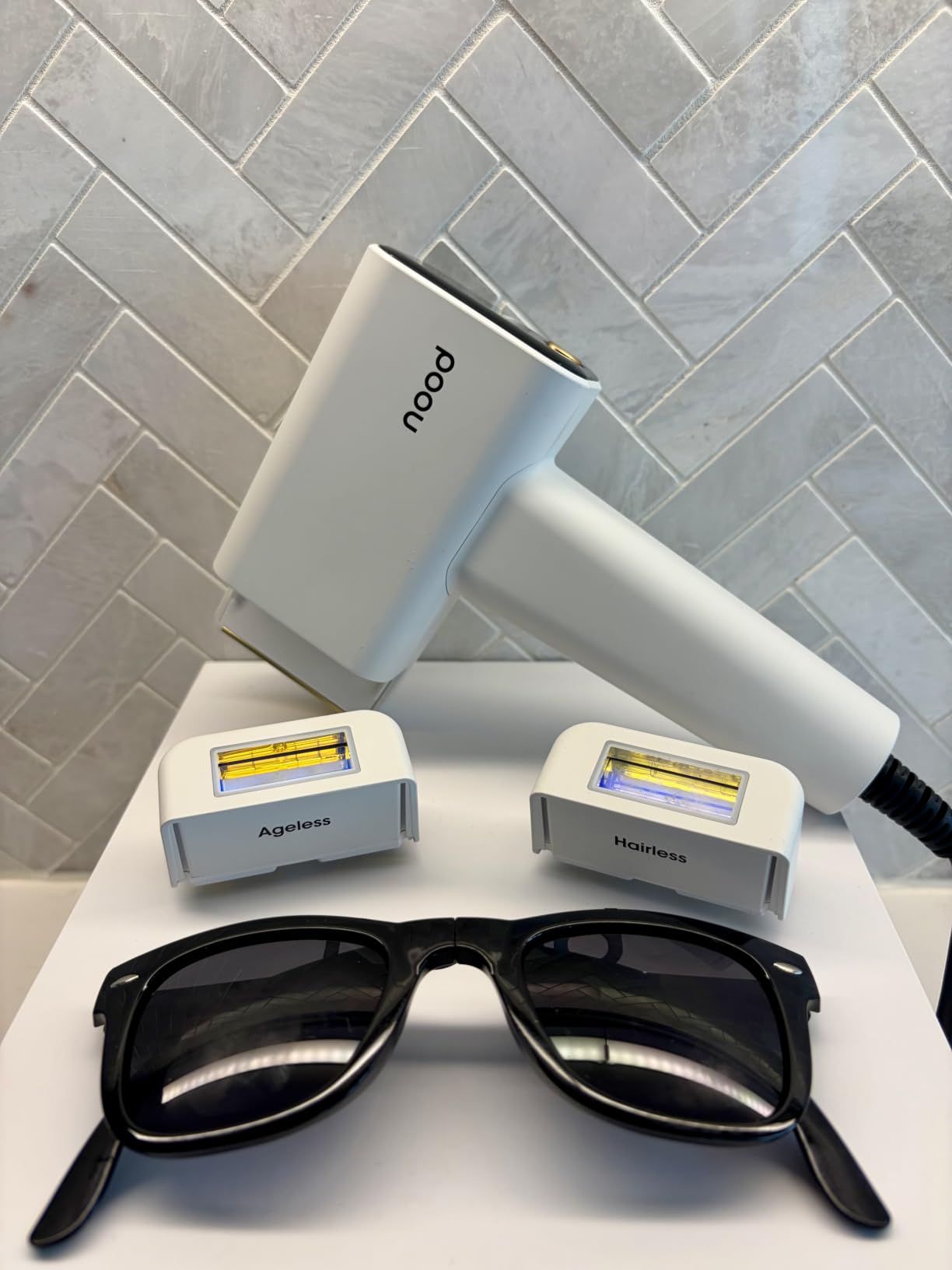 Nood™ Flasher Pro | IPL Laser Hair Removal Device, Forbes Best Product 2026 | Clinical-Grade Permanent Results At Home, CryoSoothe Tech with 5 Power Settings, Pain-Free 10 Min Sessions, Works Everywhere customer photo 2