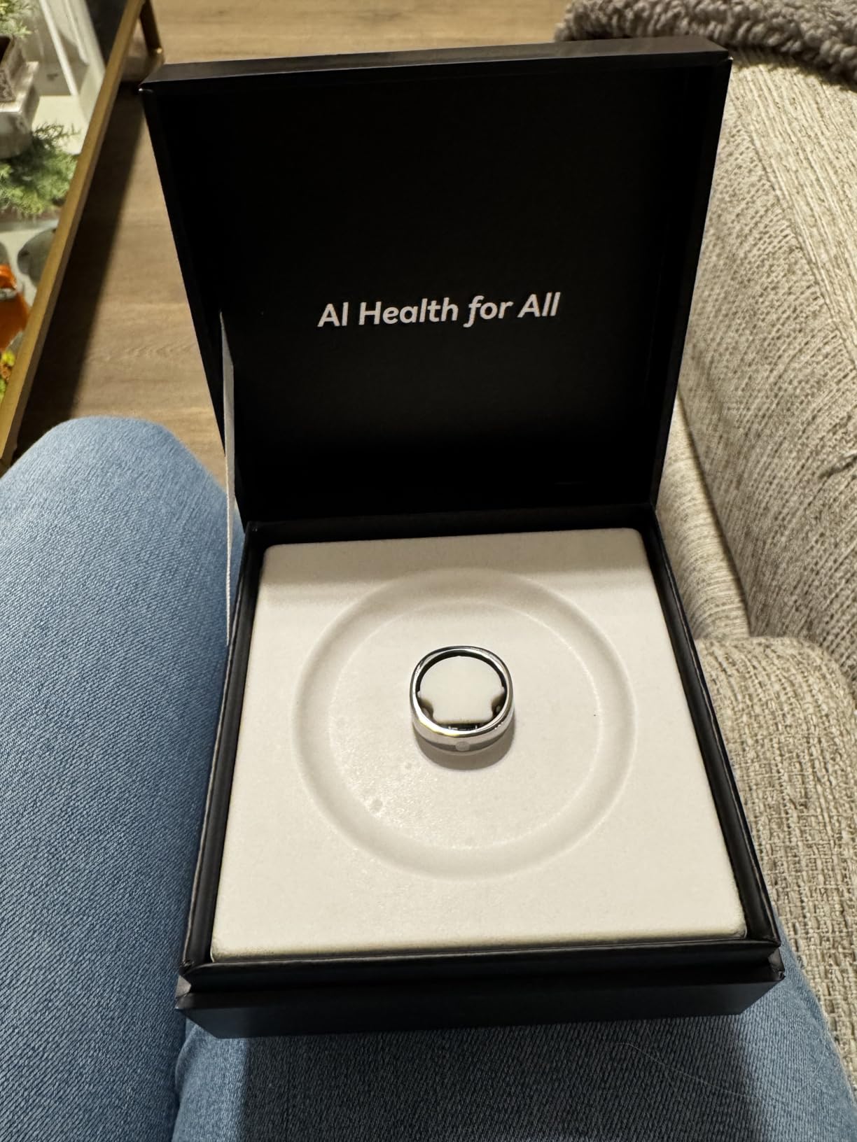 Gen 2 Air Ultra-Thin Smart Ring (Size 10, Galaxy Silver) | 10-Day Battery Life, Fitness/Sleep/Stress/HR Tracker for Women & Men, No App Fee for Standard Features, iOS & Android Compatible customer photo 2