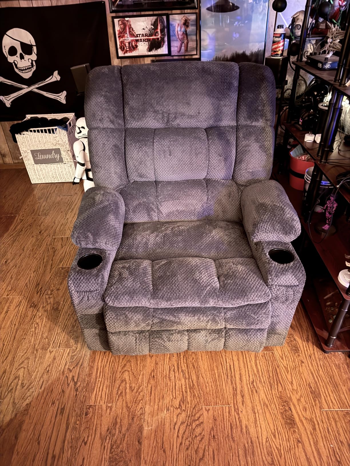 MCombo Large Dual Motor Power Lift Recliner Chair for Elderly, Zero Gravity Lift Chair with Heat and Massage, Infinite Position Lay Flat Recliner, USB Ports, Cup Holders, Fabric 7896 (Large, Mocha) customer photo 1