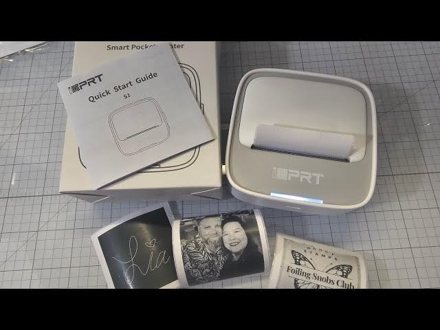 PRT Mini Sticker Printer, Portable Thermal Printer with 1 Roll Sticker Paper, Inkless Sticker Maker, Bluetooth Label Printer for Study Notes customer photo 2