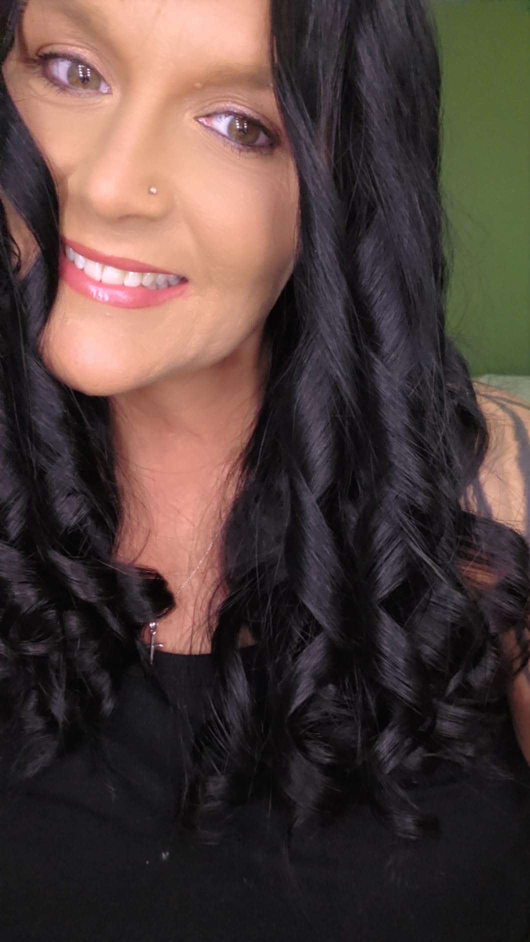 Conair Double Ceramic 1 in. Extra Long Barrel Curling Iron | Extra-long 7.5-in. Barrel (1 in.) Speeds Up Styling on Medium and Long Hair, White/Rose Gold, CD708L customer photo 2