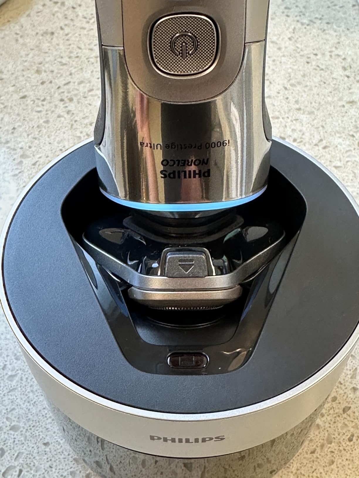 Philips Norelco i9000 Prestige Ultra Electric Shaver, White Gold | 360 Degree Rotating NanoTech Precision Blades, SenseIQ Pro, 5 Shave Modes, Pressure & Motion Sensor, Beard Styler, XP9403/88 customer photo 2
