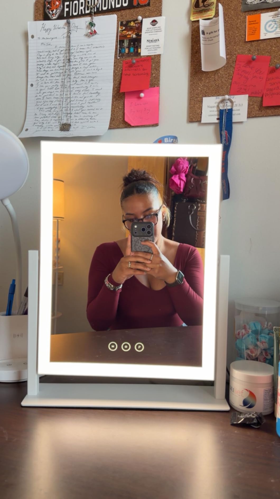 Lighted Vanity Mirror with Lights, Makeup Mirror with Light, 16.7