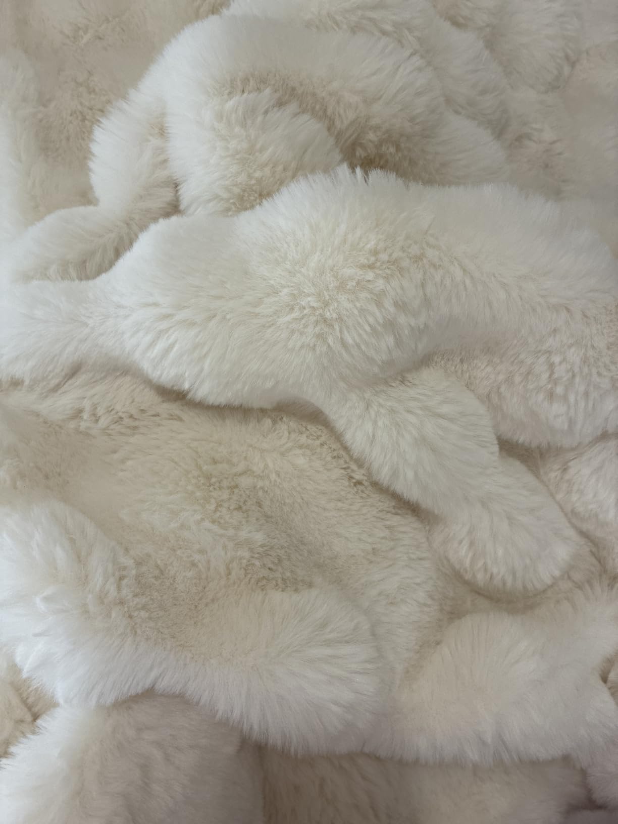 Faux Fur Throw Blanket for Couch, 1000 GSM Cozy Fuzzy Fluffy Soft Plush Thick Bubble Sherpa Blanket for Sofa Bedroom Living Room, Mothers Day Birthday Gifts for Women Home Decor customer photo 1