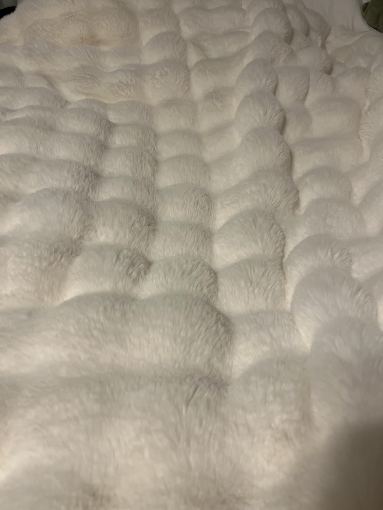 Faux Fur Throw Blanket for Couch, 1000 GSM Cozy Fuzzy Fluffy Soft Plush Thick Bubble Sherpa Blanket for Sofa Bedroom Living Room, Mothers Day Birthday Gifts for Women Home Decor customer photo 2