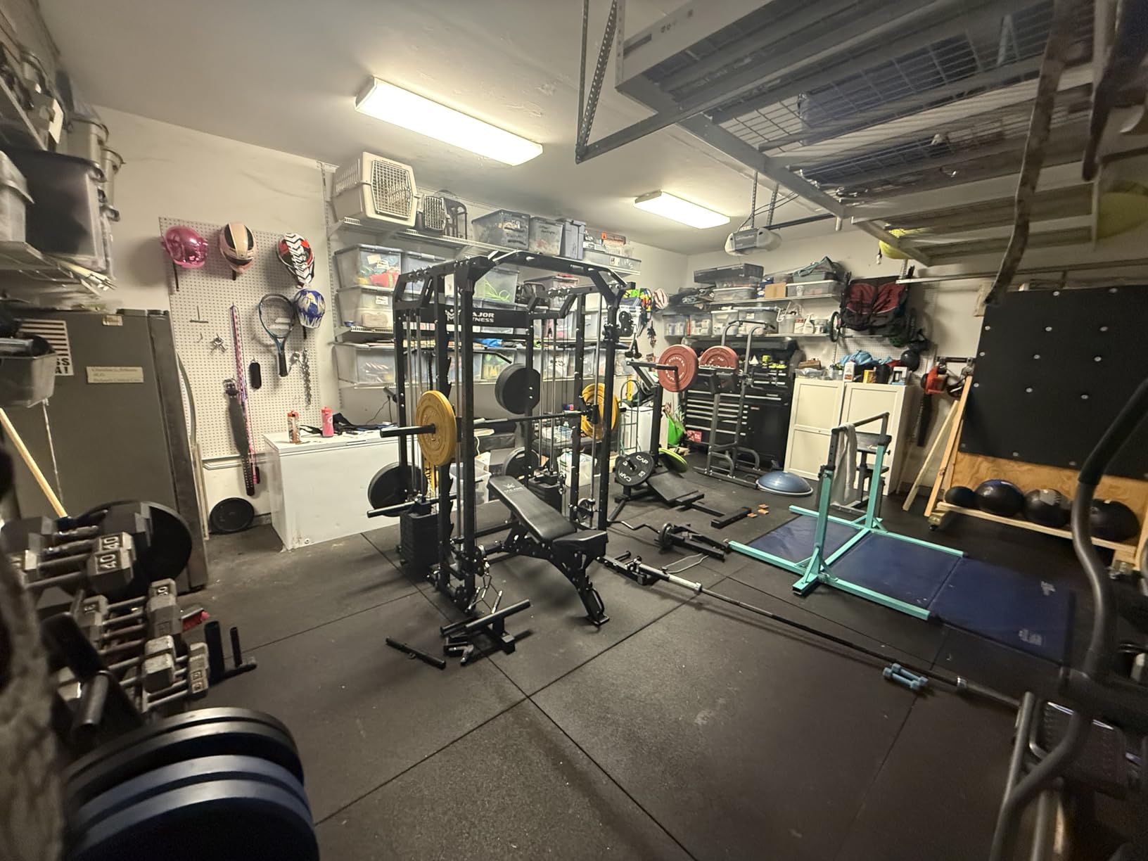 Major Fitness Drone2 Advanced Training Smith Machines - All-in-One Home Gym Squat Rack with Aluminum Pulley Set, Dual LAT Pull-Down Systems & Cable Crossover Machine customer photo 1